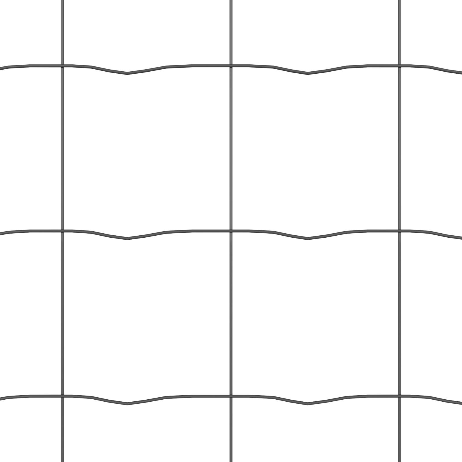 Împrejmuire Euro cu 13 Stâlpi Flanșați 0.6x25 m Oțel Galvanizat GartenMobel Dekor