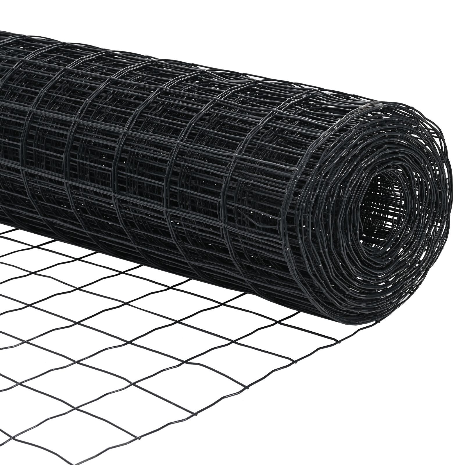 Euro Fence cu 7 stâlpi flanșați 1x10 m Oțel galvanizat GartenMobel Dekor