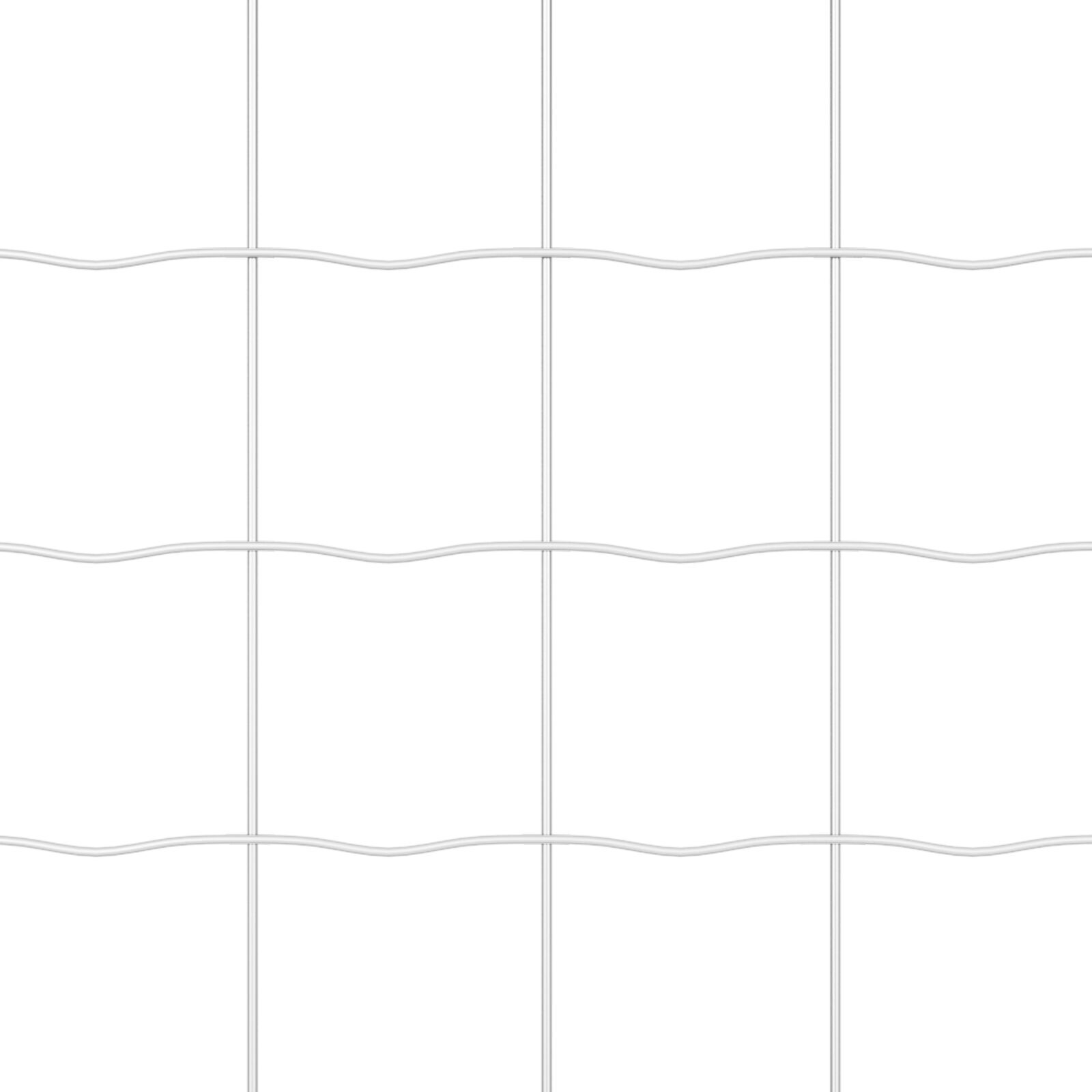 Gard Euro cu 7 posturi flanșate 1.4x10 m Oțel galvanizat GartenMobel Dekor