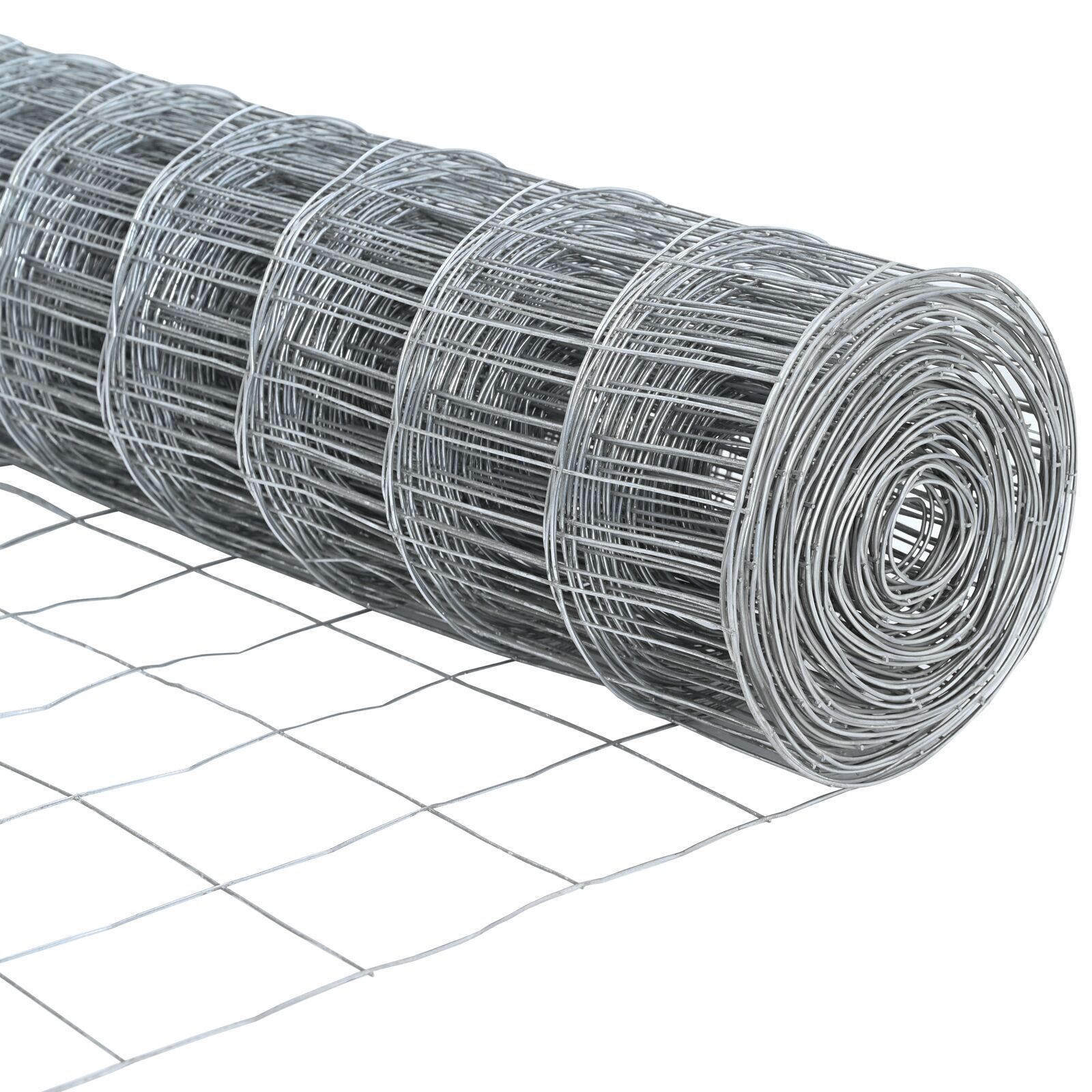 Gard Euro cu 13 stâlpi flanșați 0.4x50 m Oțel galvanizat GartenMobel Dekor