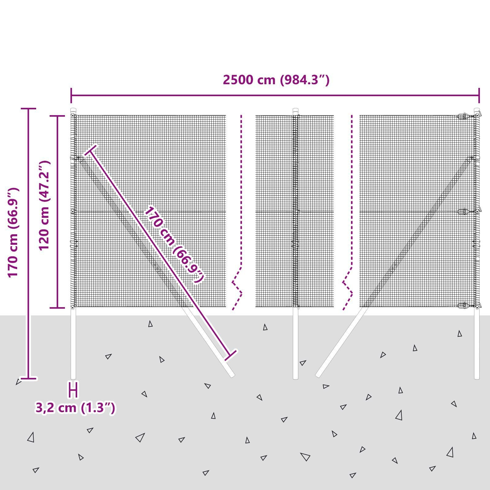 Gard din sârmă sudată cu 13 stâlpi Verzi 1,2 x 25 m Oțel GartenMobel Dekor