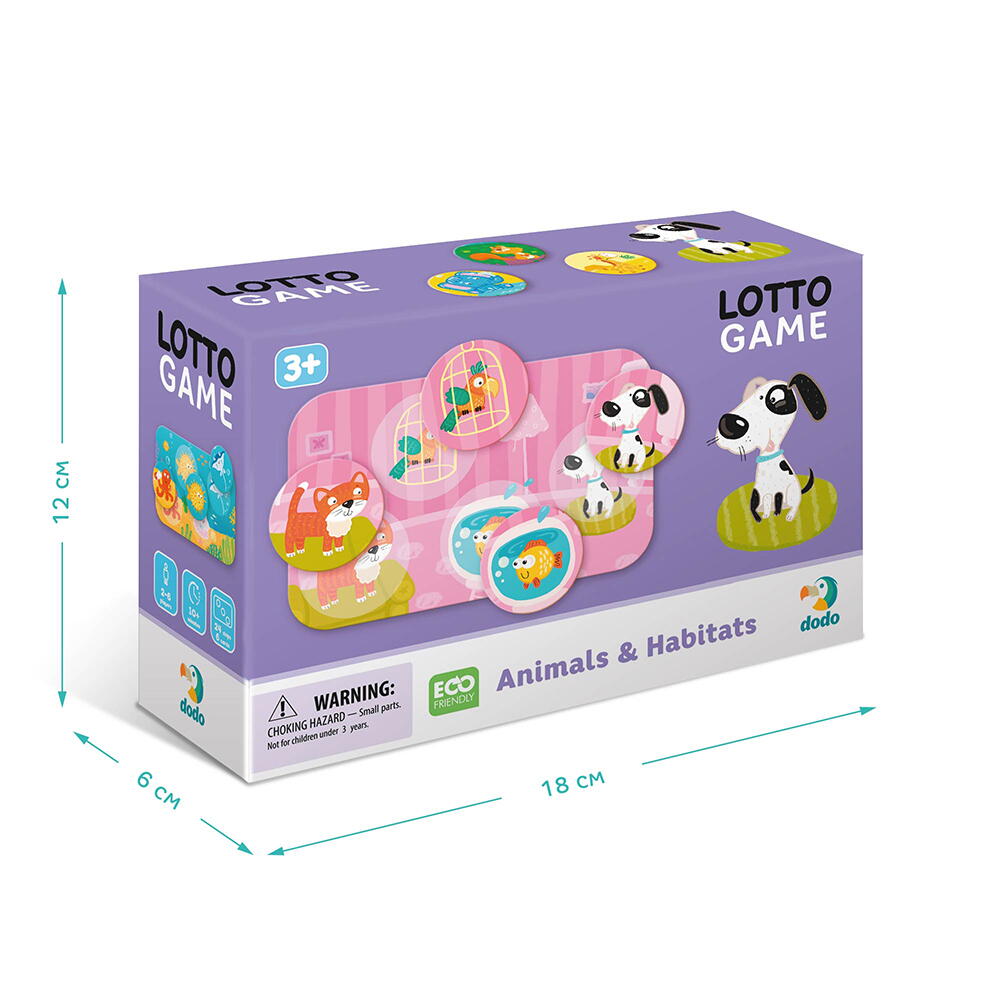 Joc lotto - Animale si habitate PlayLearn Toys