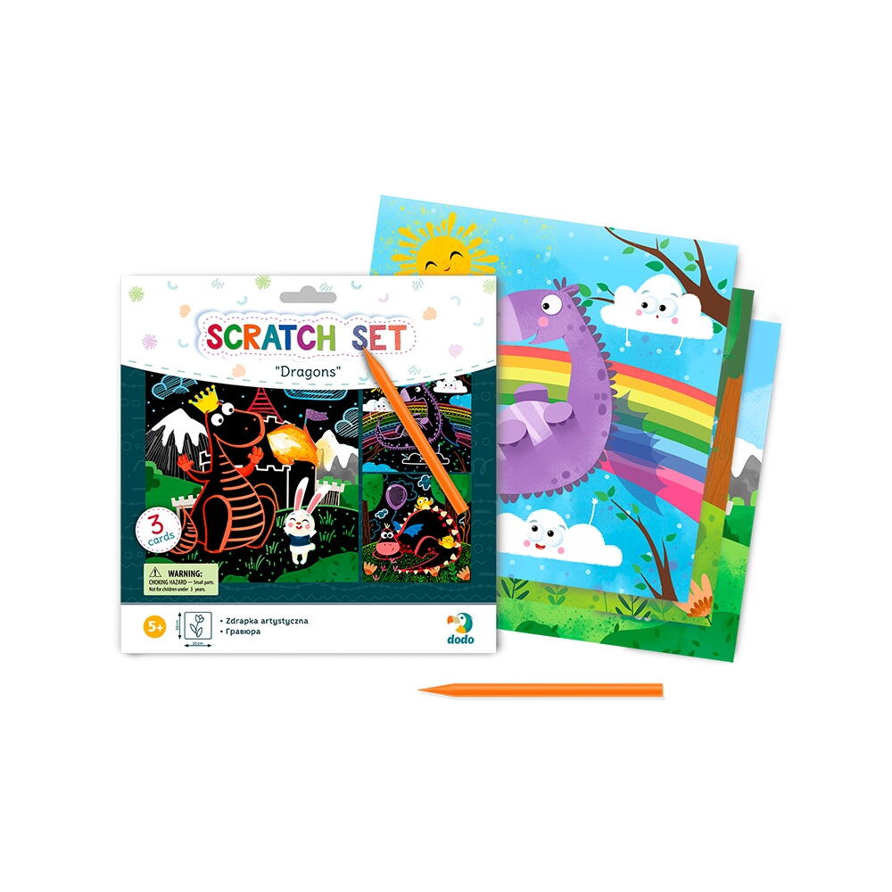 Set creativ de razuit - Dragoni PlayLearn Toys