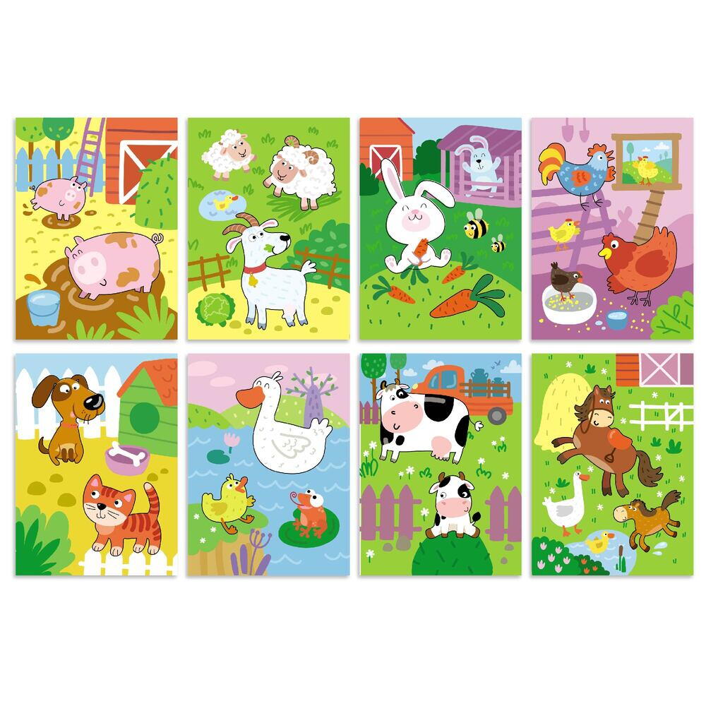 Set de colorat cu apa - La ferma PlayLearn Toys