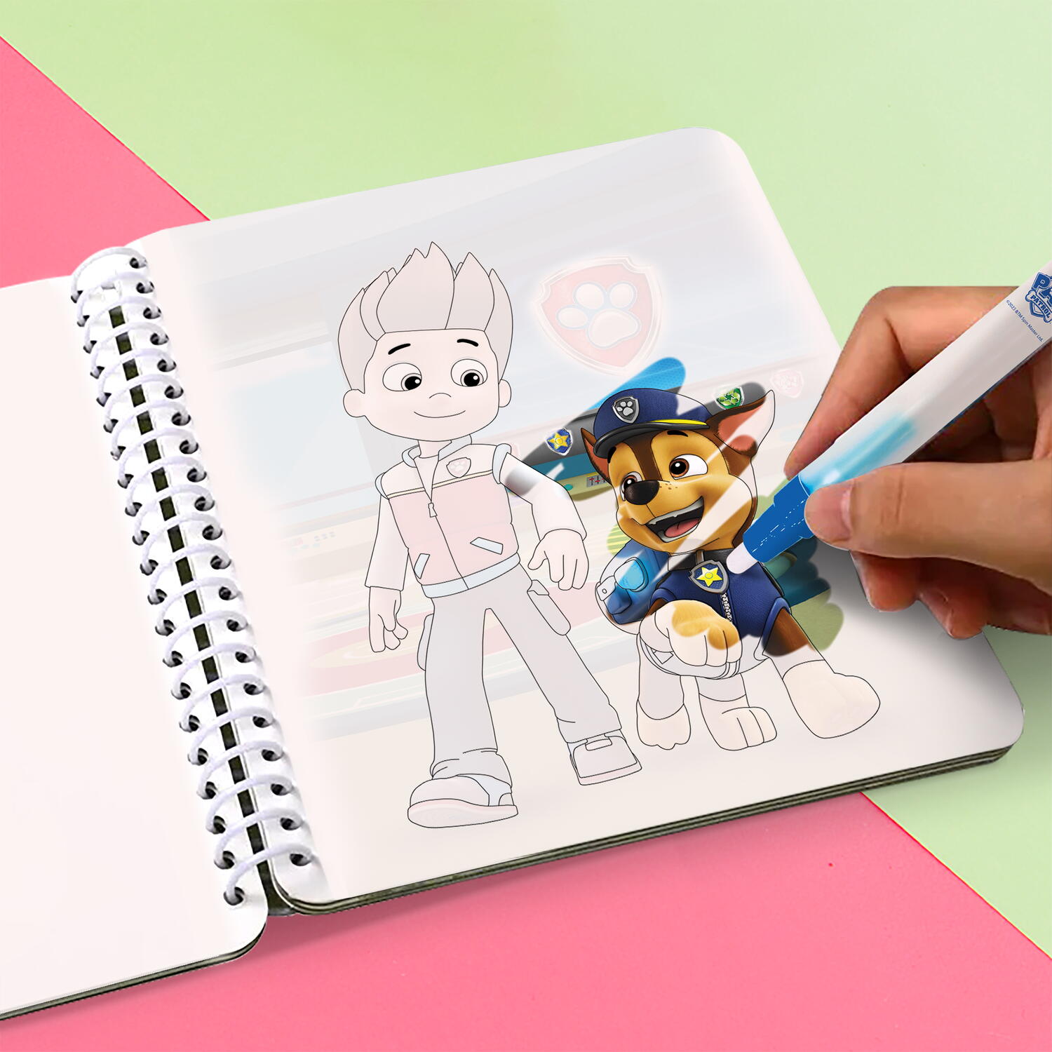 Set de colorat cu apa - Patrula Catelusilor PlayLearn Toys