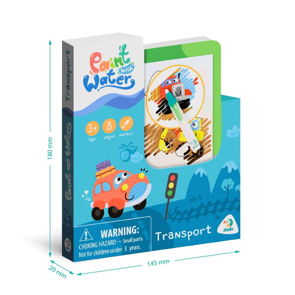 Set de colorat cu apa - Vehicule PlayLearn Toys