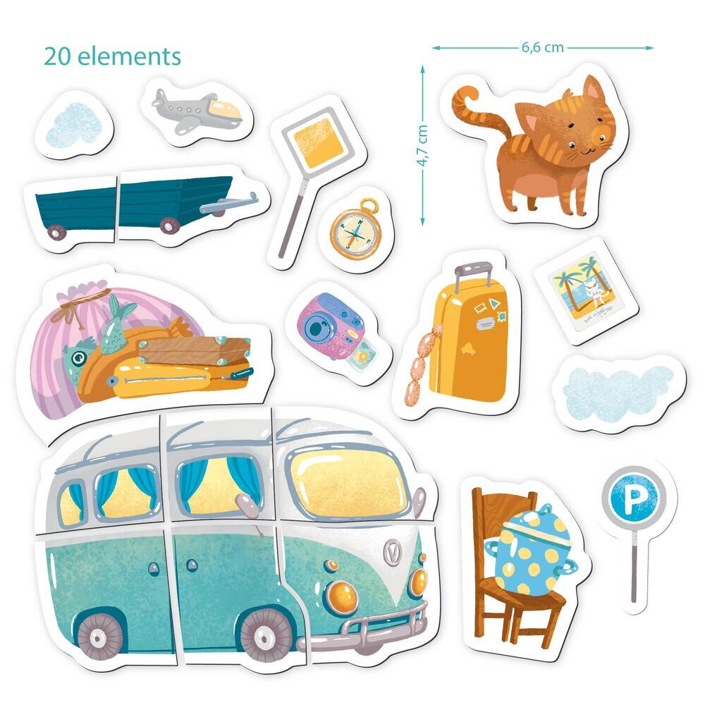 Set magnetic - Pisciuta in calatorie PlayLearn Toys