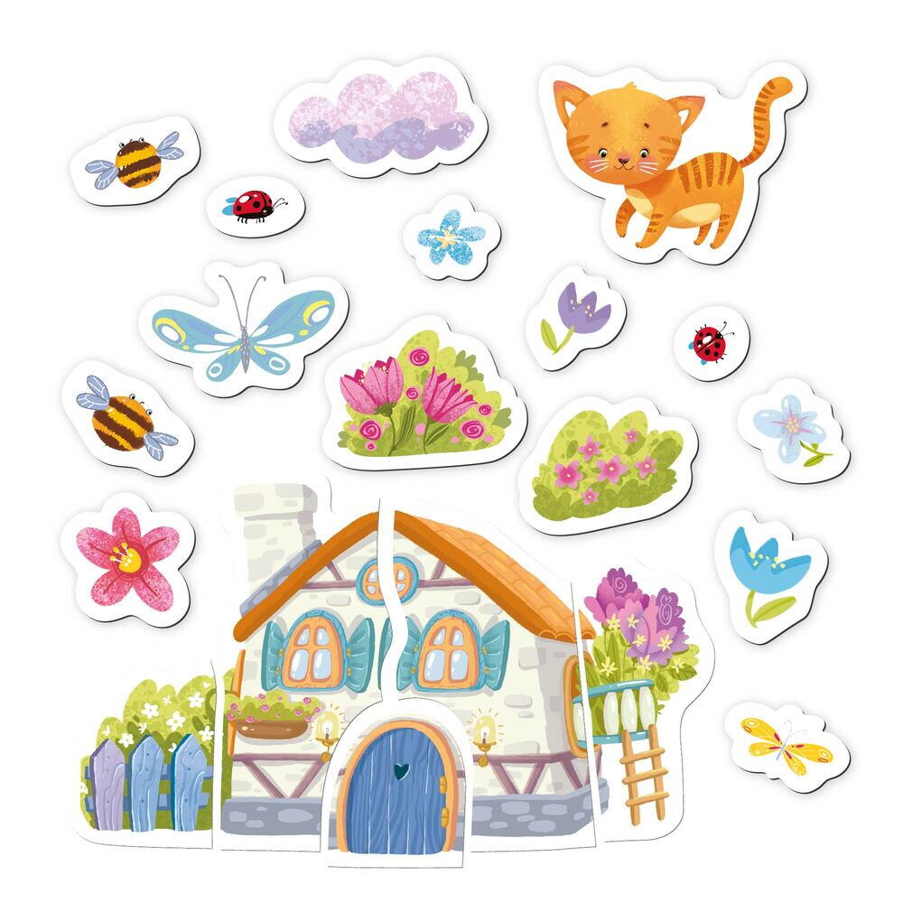 Set magnetic - Pisicuta si casuta viselor PlayLearn Toys