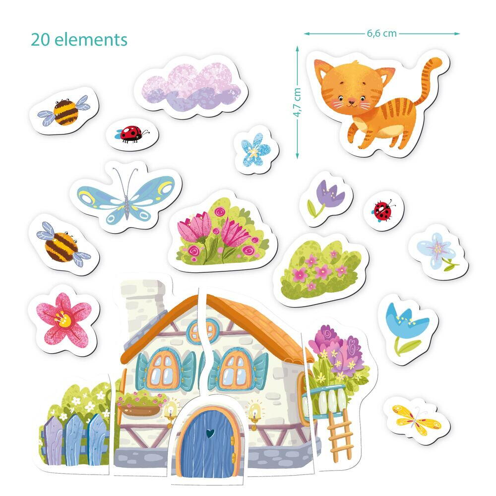 Set magnetic - Pisicuta si casuta viselor PlayLearn Toys