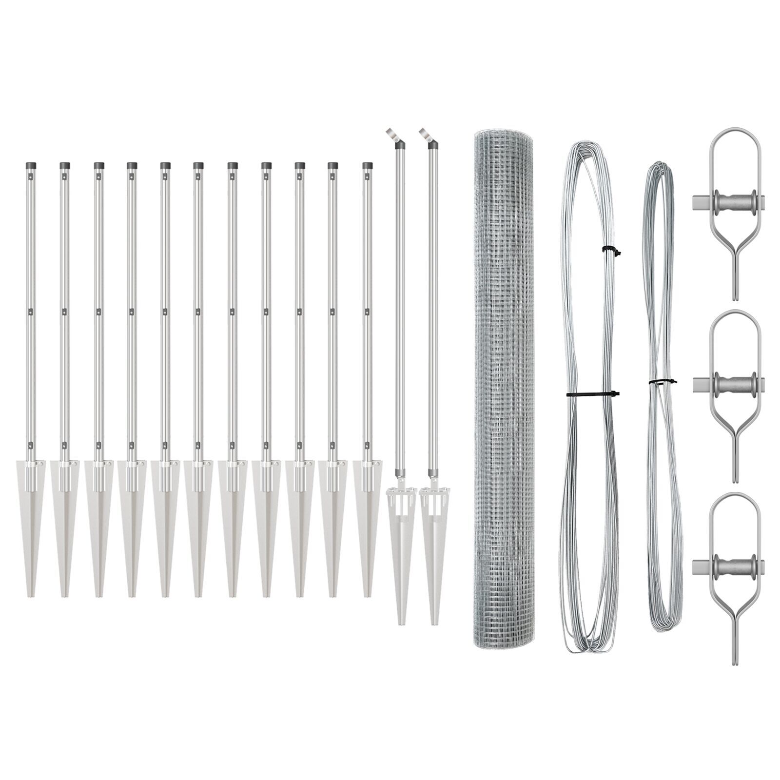 Gard Sârmă Sudată 13 Posturi Țepușe 1.2x25 m Oțel Galvanizat GartenMobel Dekor