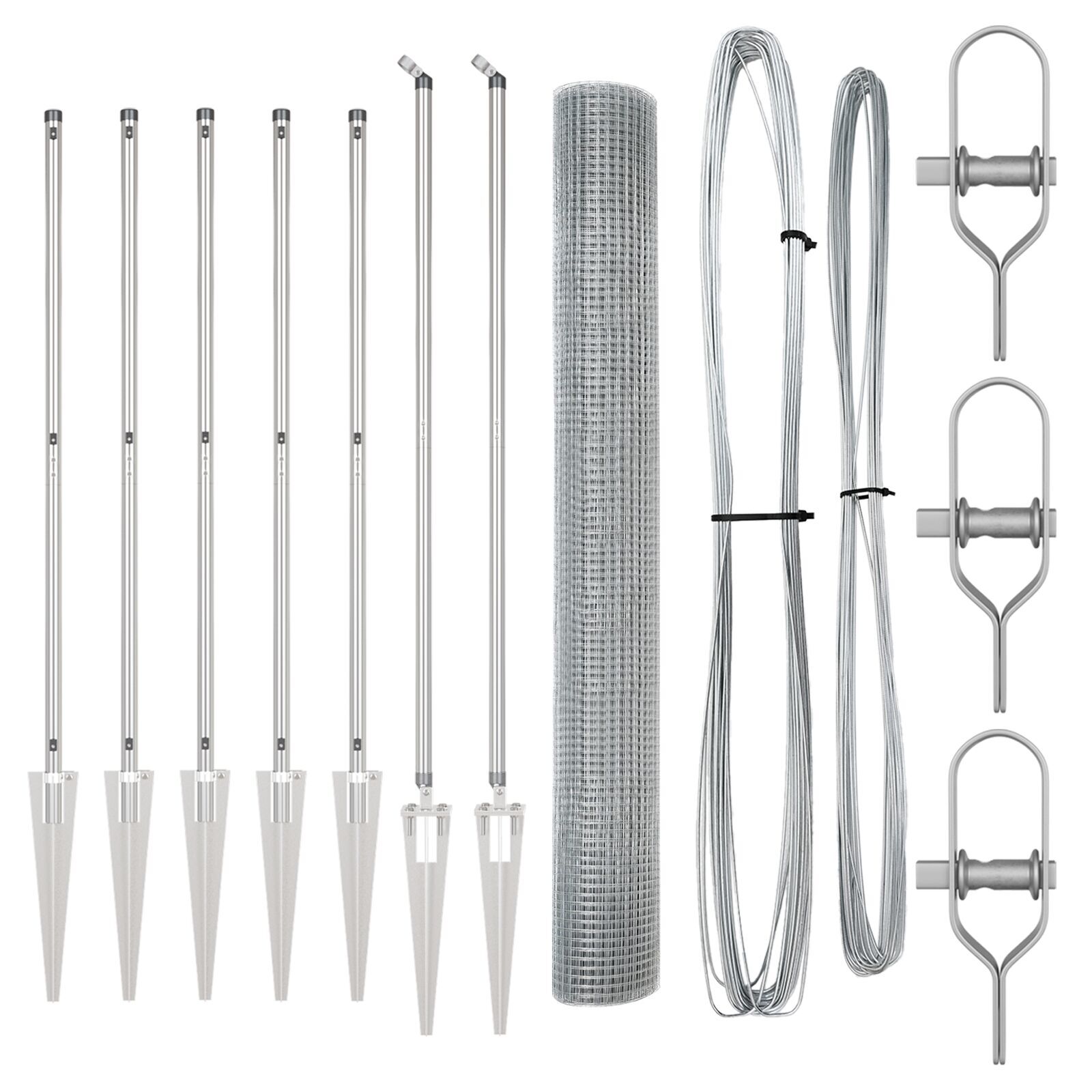 Gard Sârmă Sudată cu 7 Stâlpi de 1.2x10 m din Oțel Galvanizat GartenMobel Dekor