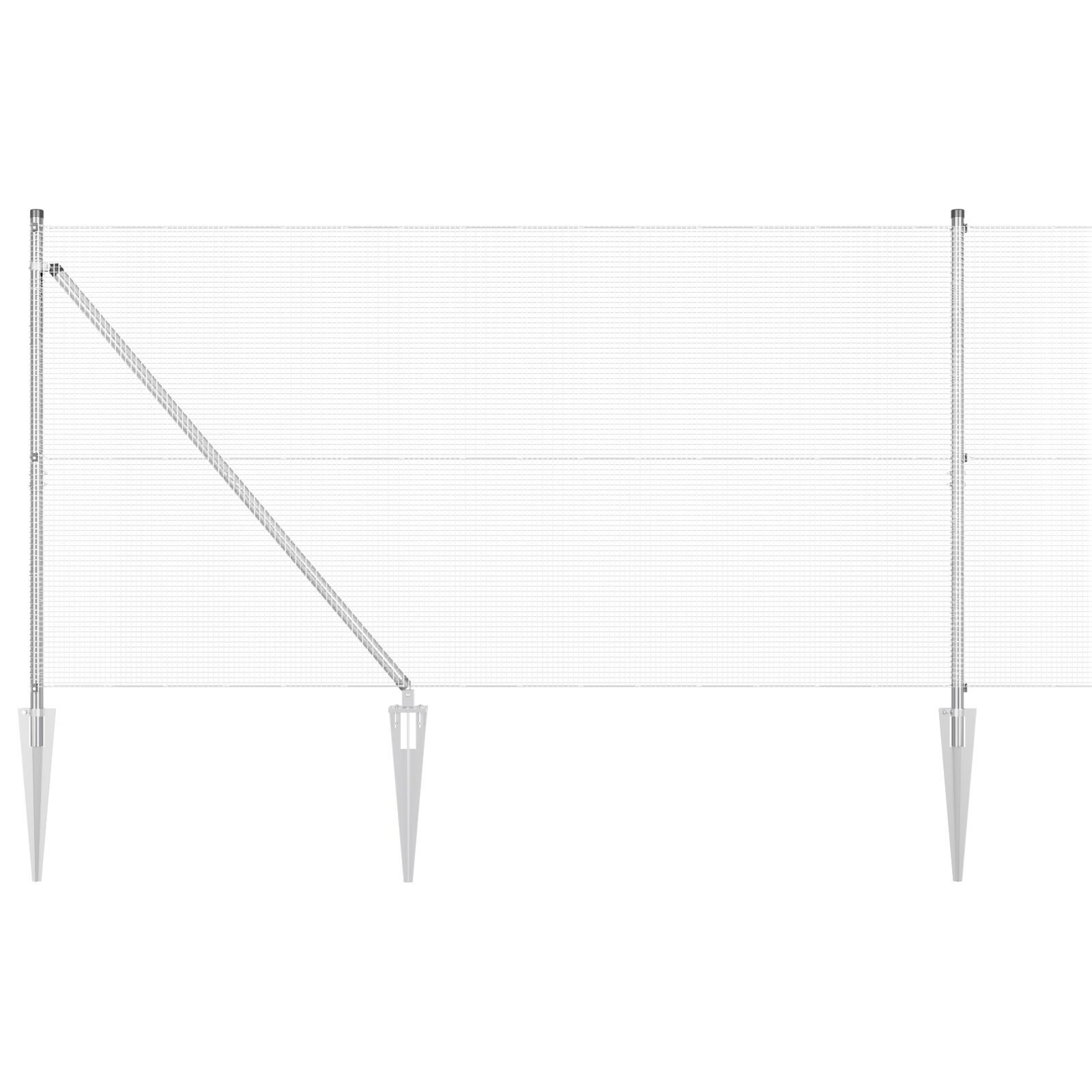 Îngrădire din Sârmă Sudată cu 13 Țâra 1.2x25 m Oțel Galvanizat GartenMobel Dekor