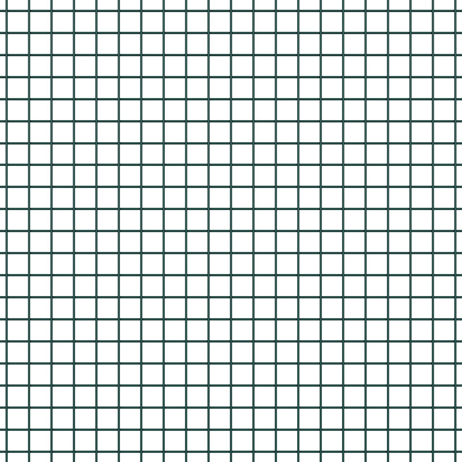 Gard din sârmă sudată cu 7 stâlpi spike Verde 1.6x10 m Oțel GartenMobel Dekor