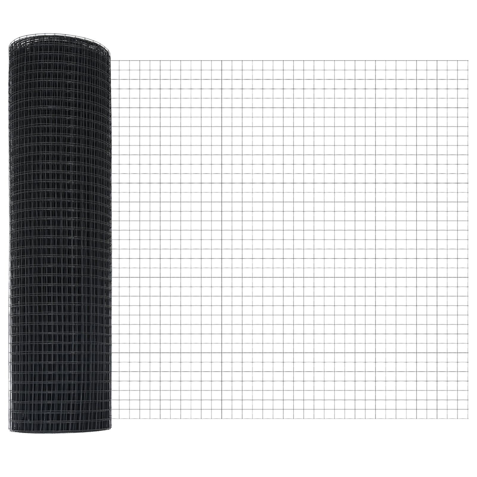 Set de Stâlpi de Gard Set de 2 Gri Plastic 25 x 1 m Simplu GartenMobel Dekor