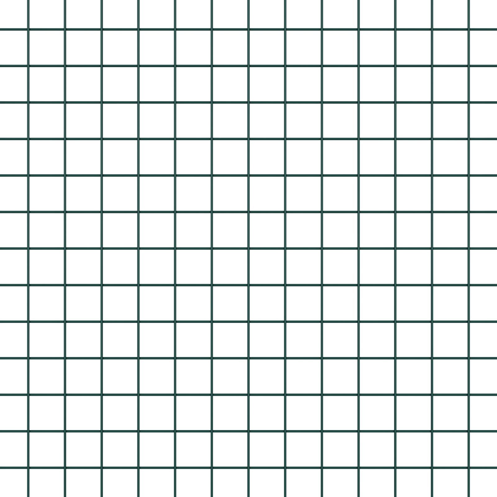 Gard din Fibră Sudată cu 13 Stâlpi Flanged Verde 0.8x100 m Oțel GartenMobel Dekor