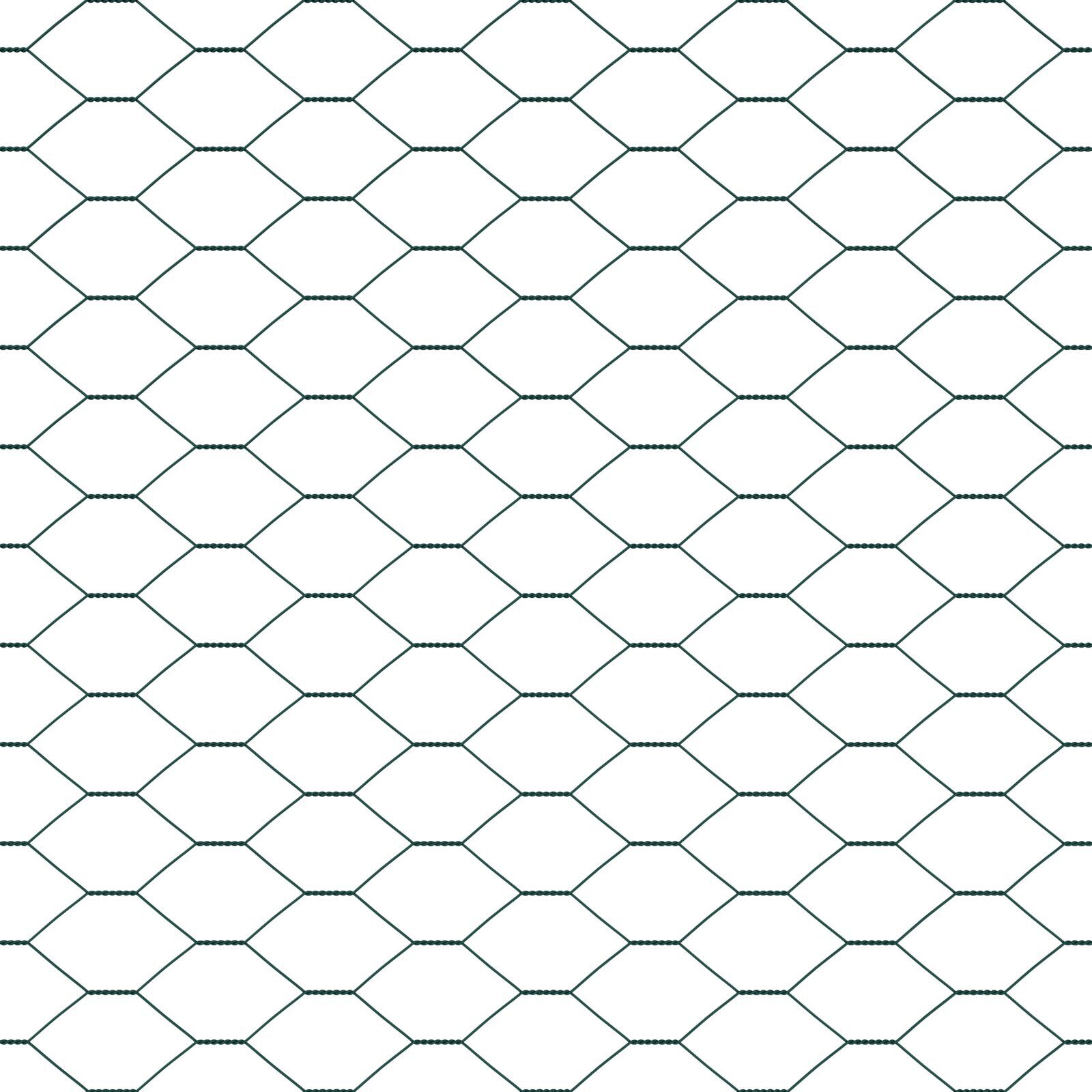 Gard Hexagonal  Verde 0,4x50 m Oțel, Stâlpi de Gard  13 buc Verde Ø32 mm 80 cm Oțel Zincat GartenMobel Dekor