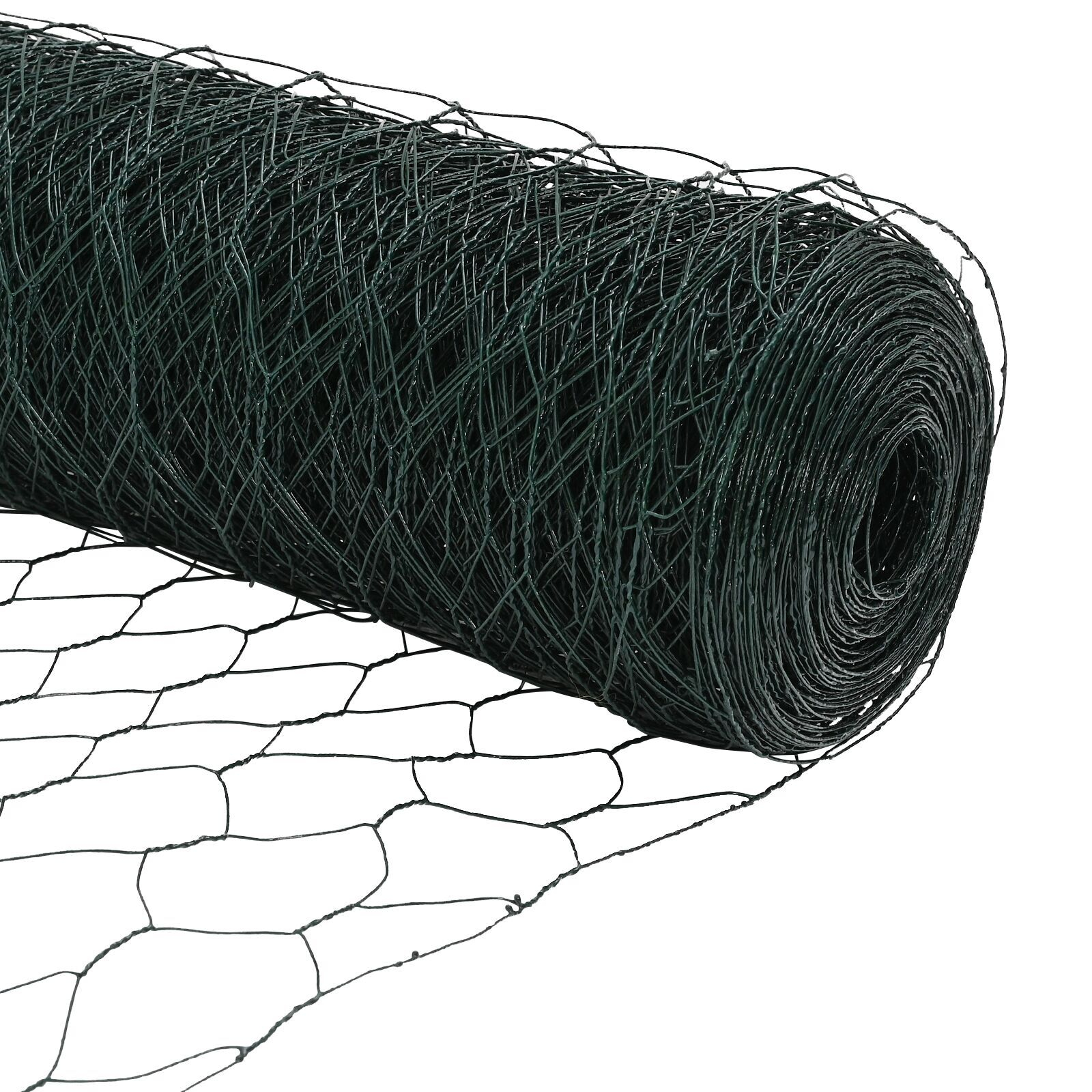 Gard Hexagonal Verde 1.4x10 m Oțel, Stâlpi de Gard cu Vârf 7 buc Ø32 mm 160 cm Oțel Galvanizat GartenMobel Dekor