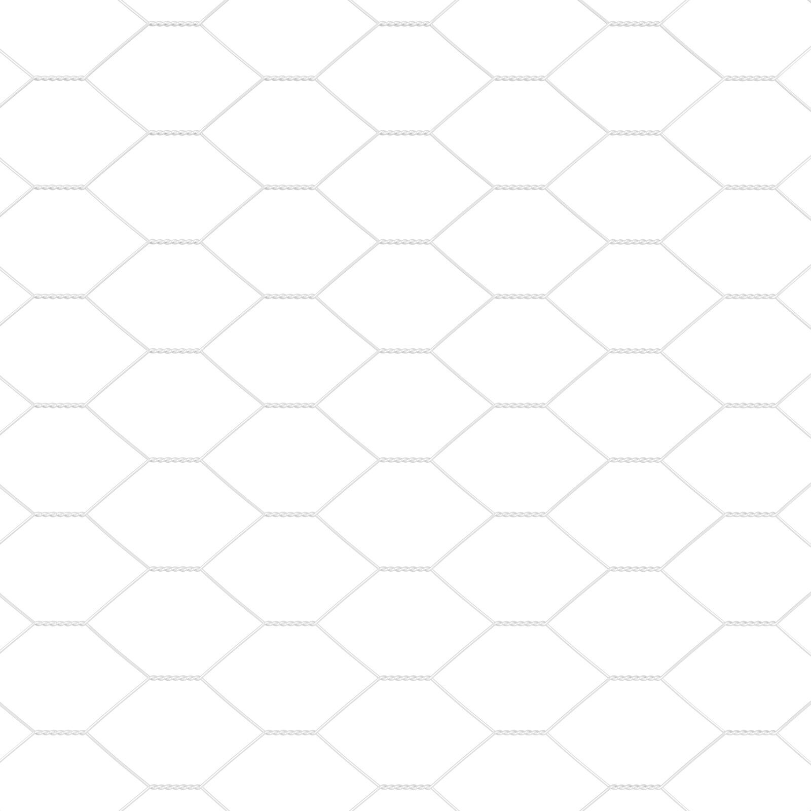 Gard hexagonal  1x10 m Oțel galvanizat, Stâlpi pentru gard  cu vârf 7 buc Ø32 mm 120 cm Oțel galvanizat GartenMobel Dekor