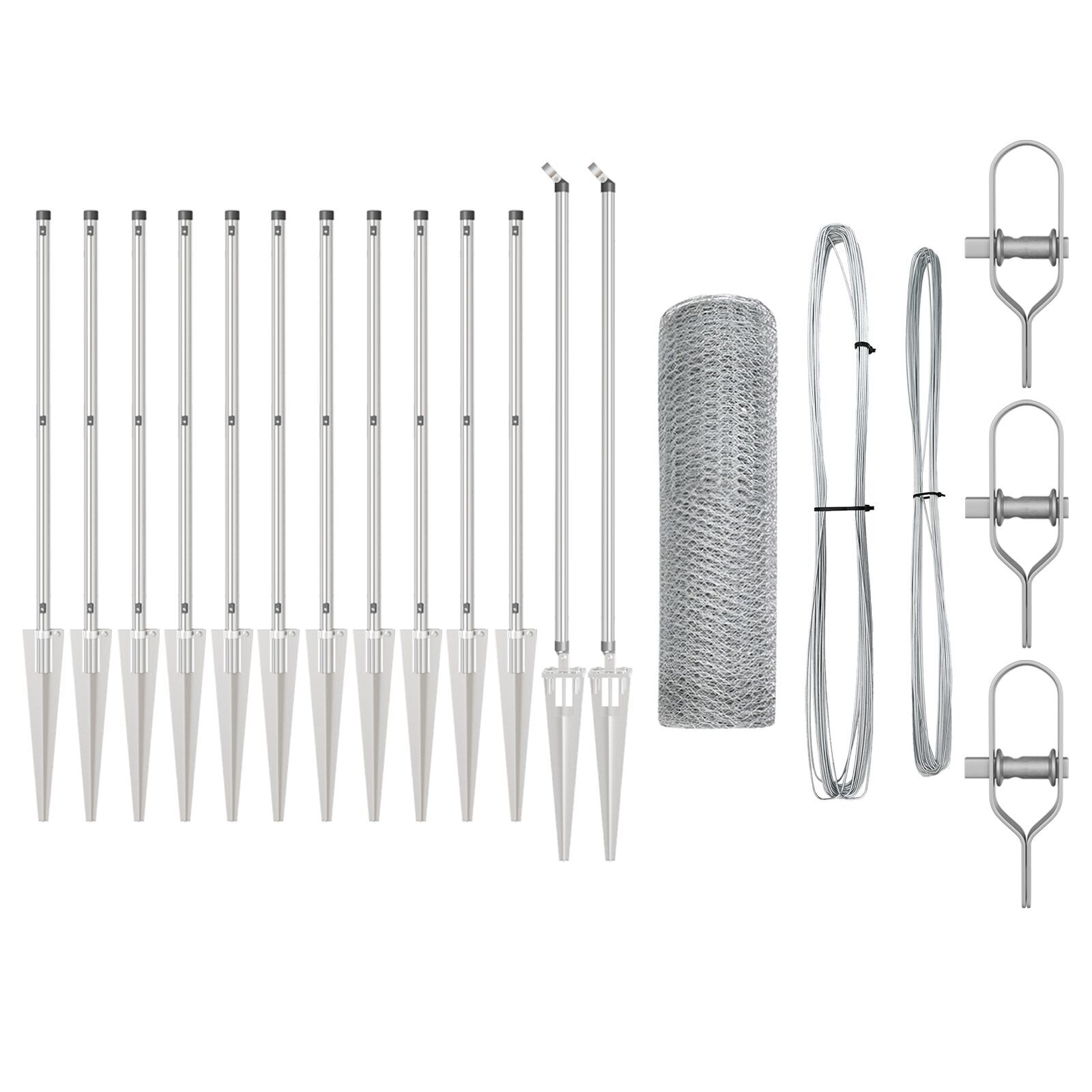 Set Gard Set 2 Oțel galvanizat 25 m Durabil GartenMobel Dekor