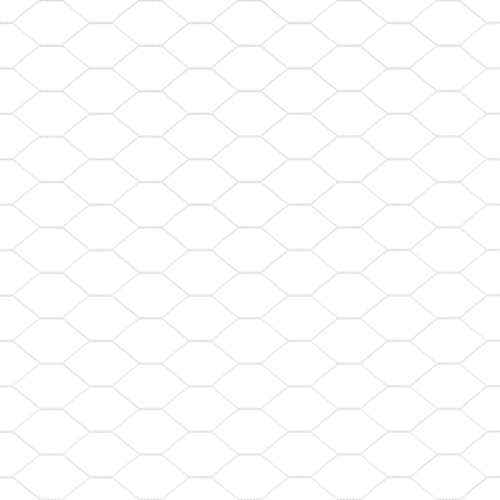Gard Hexagonal  0.5x100 m Oțel Galvanizat, Stâlpi pentru Gard  cu Ancoră în Vârf 13 buc Ø32 mm 80 cm Oțel Galvanizat GartenMobel Dekor