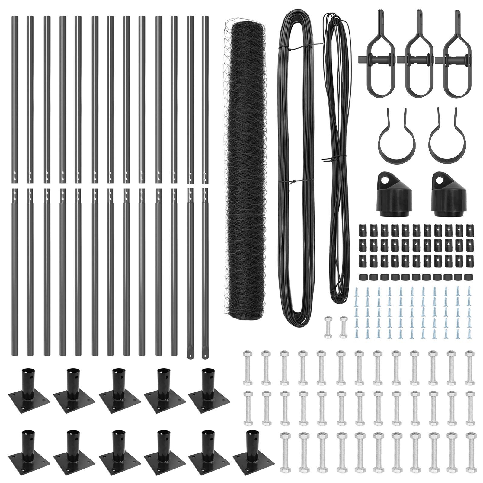 Set de Gard Set de 2 Gri Metal 25 x 1.2 m Durabil GartenMobel Dekor