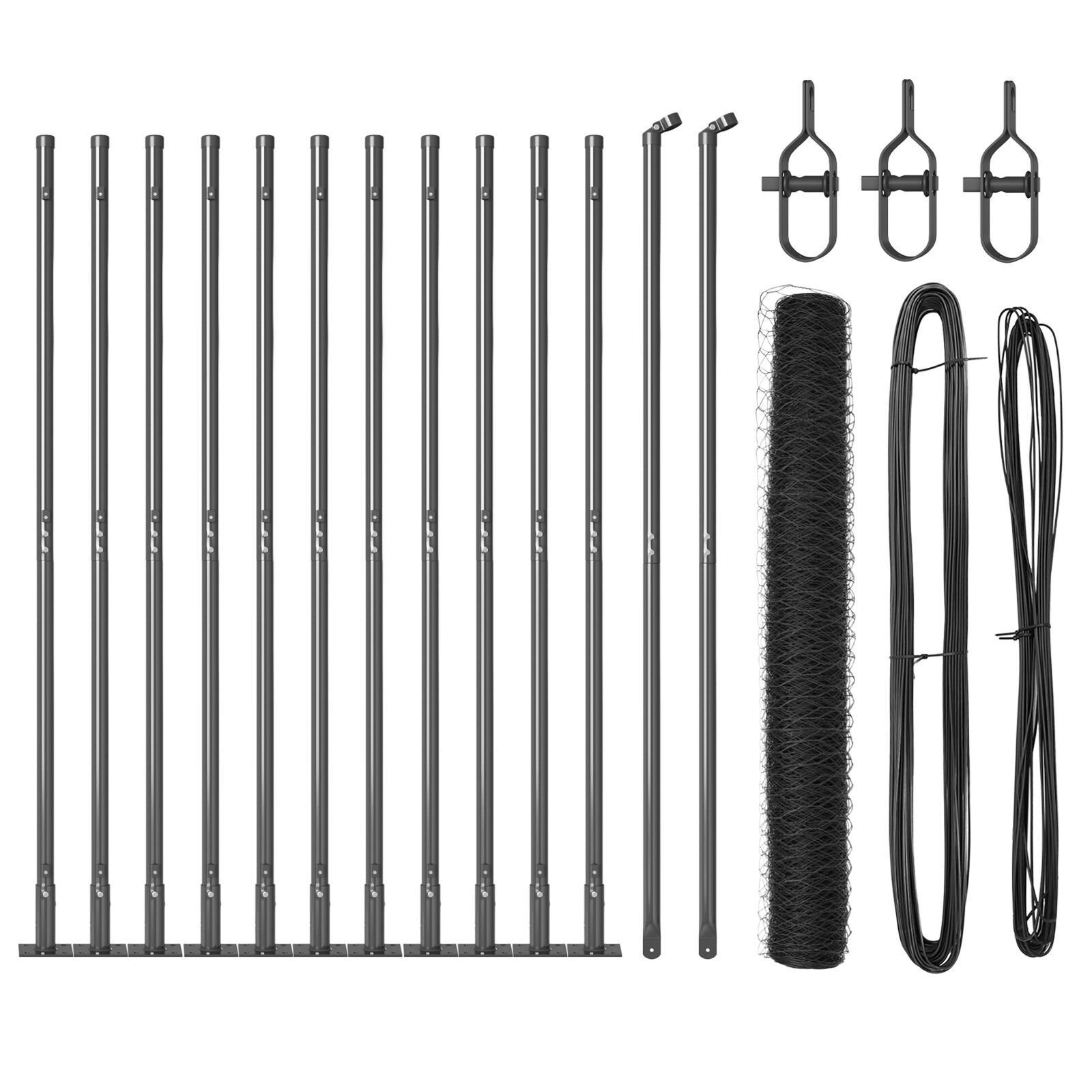 Set de Gard Set de 2 Gri Metal 25 x 1.2 m Durabil GartenMobel Dekor