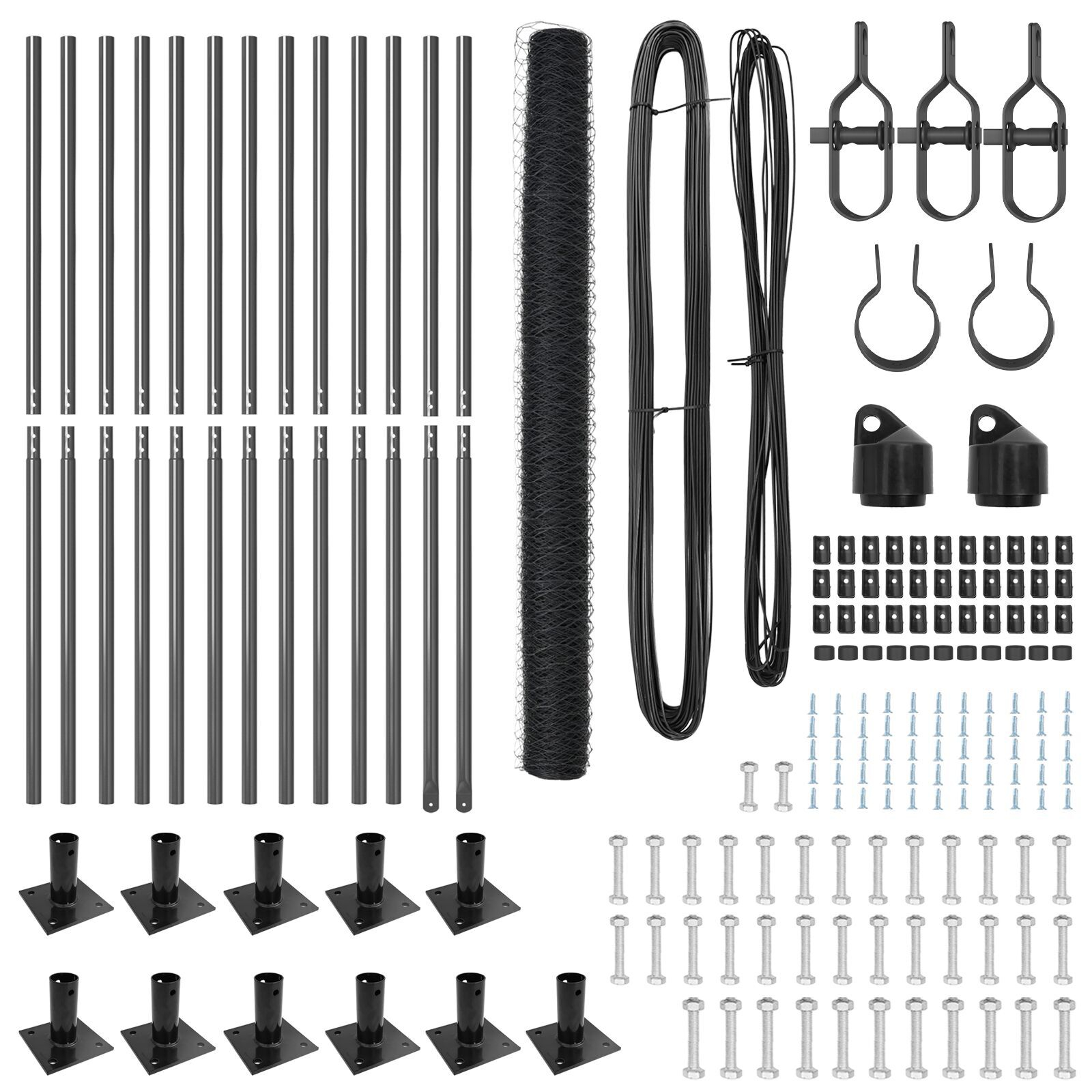 Set Gard 2 Piese Gri Oțel 25 x 1.5 m Durabil Gard Extern GartenMobel Dekor