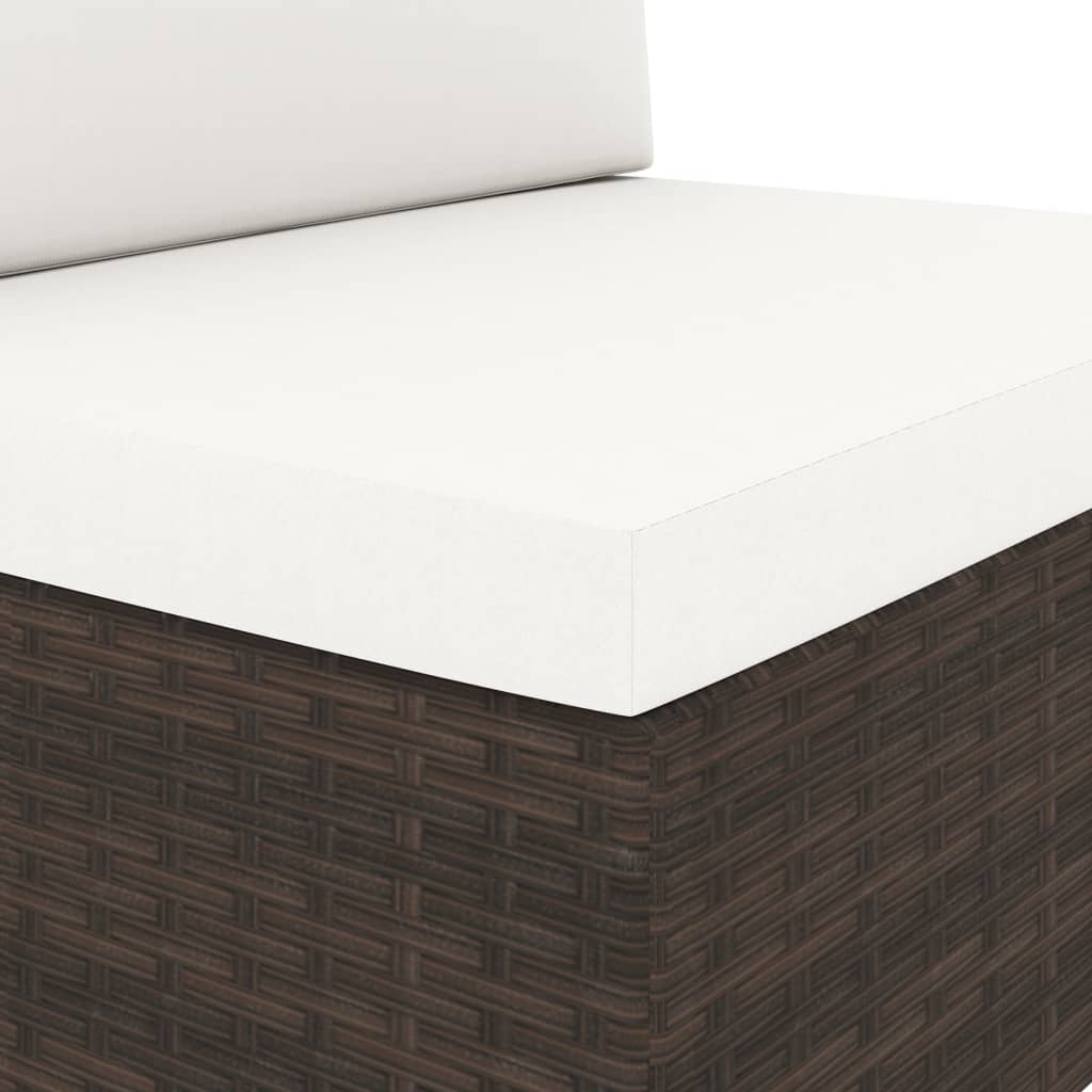 Set mobilier de grădină, 9 piese, maro, poliratan GartenMobel Dekor