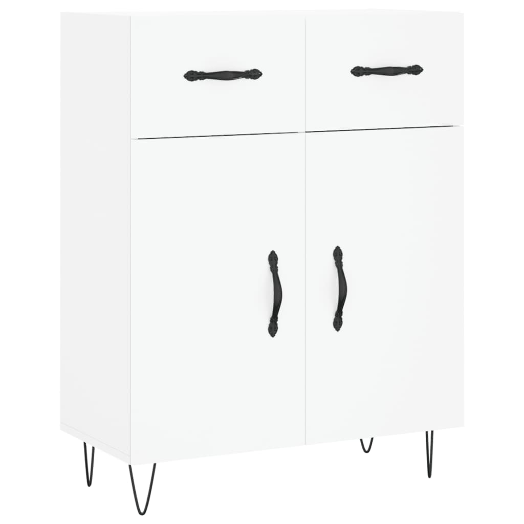 Dulap înalt, alb, 69,5x34x180 cm, lemn compozit GartenMobel Dekor