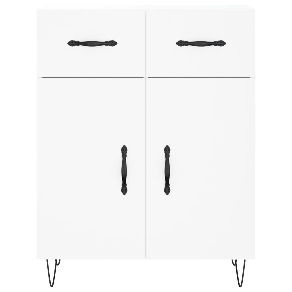 Dulap înalt, alb, 69,5x34x180 cm, lemn compozit GartenMobel Dekor
