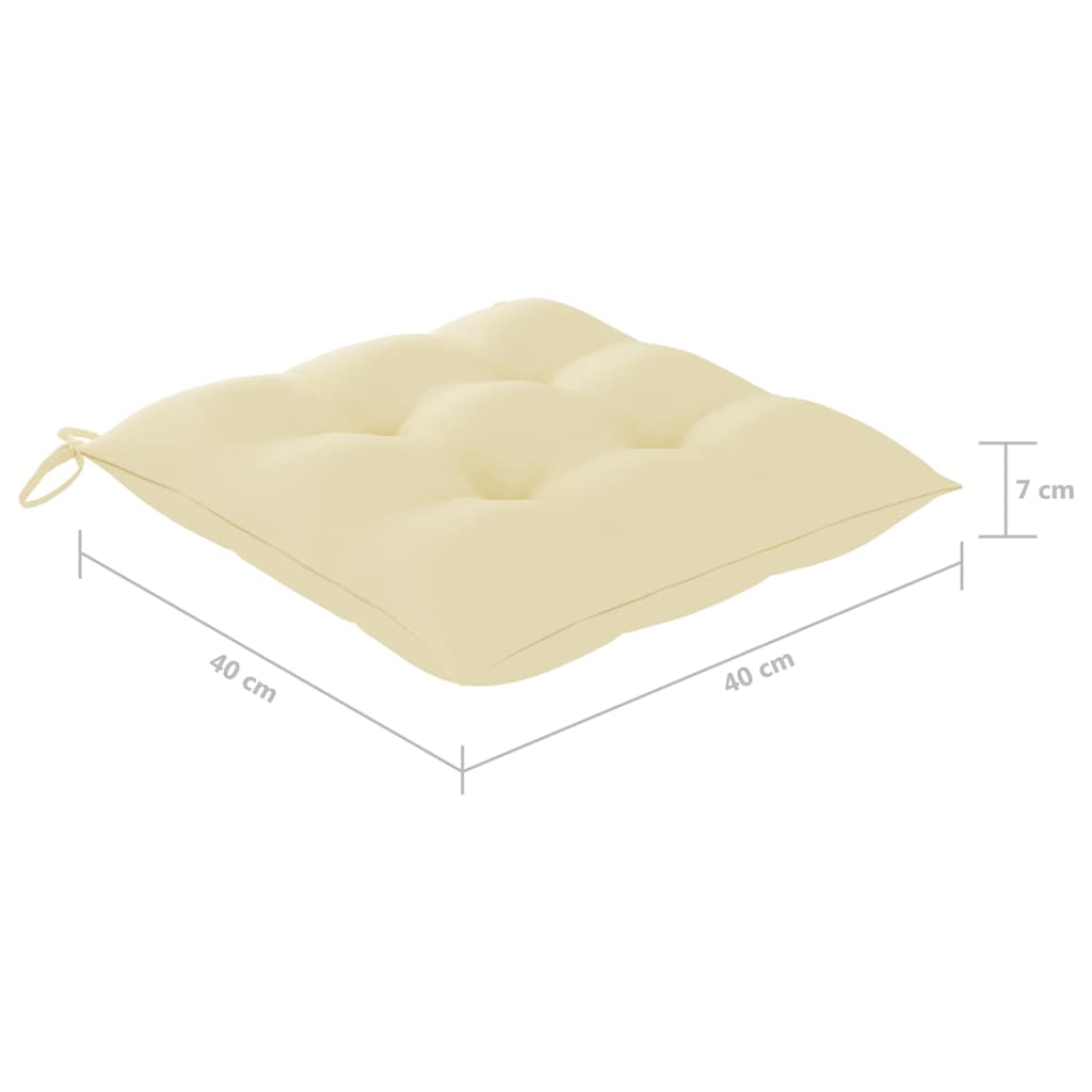 Scaune pliabile de grădină cu perne, 8 buc., lemn masiv de tec GartenMobel Dekor