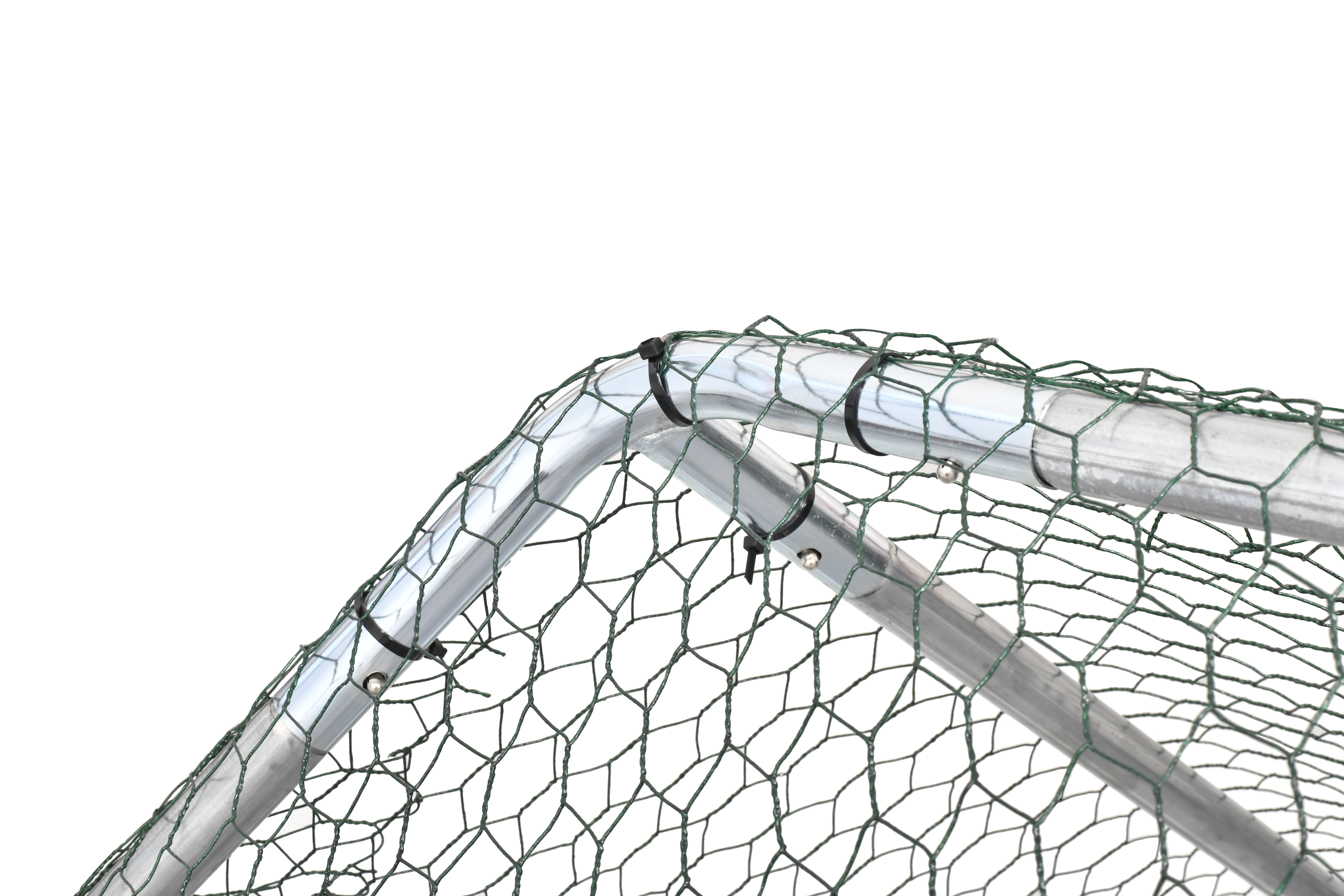 Cotet tip Tarc pentru Gaini sau Pasari 3x2x2m cu Acoperis PE, Cadrul Otel