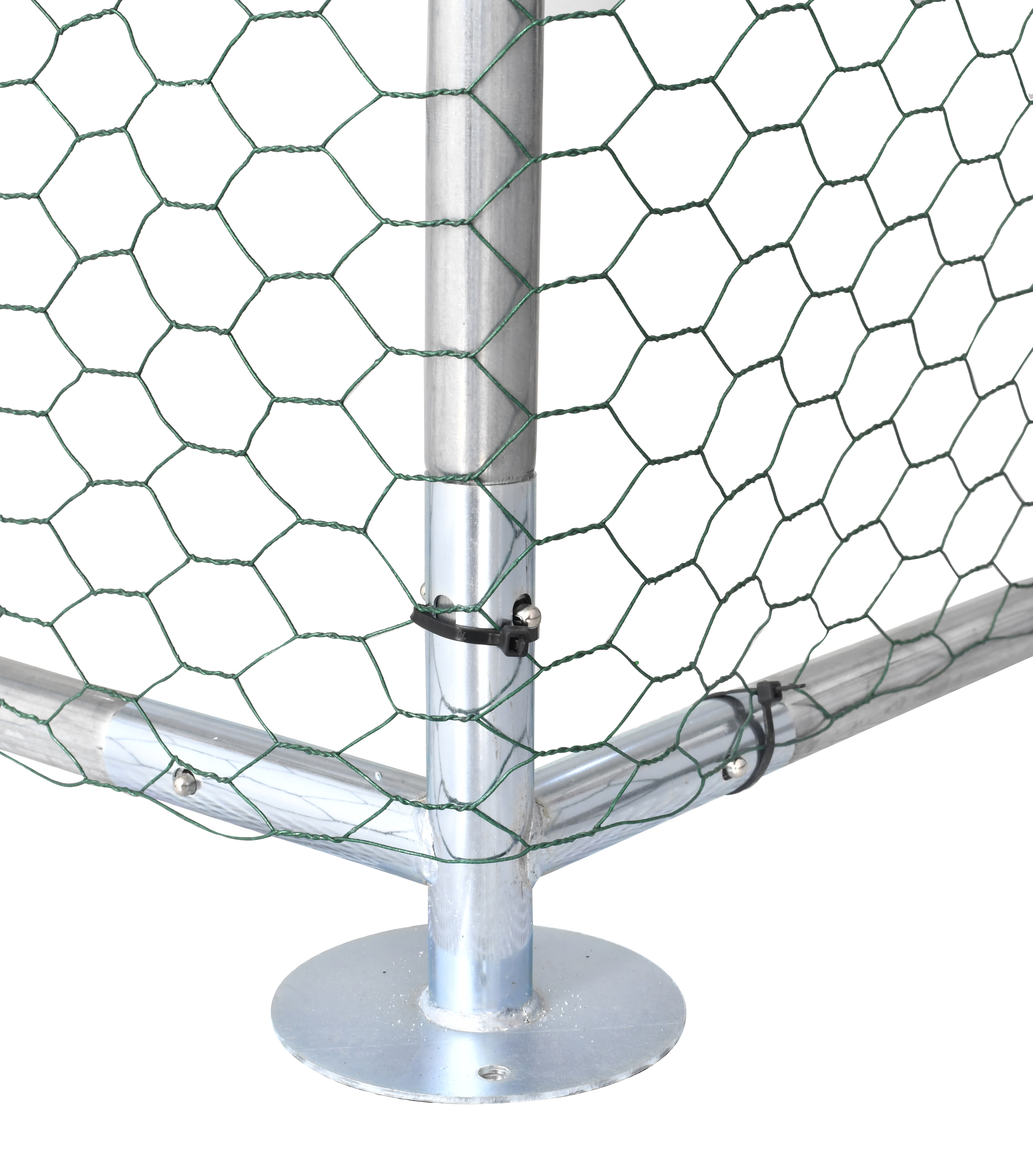 Cotet tip Tarc pentru Gaini sau Pasari 3x2x2m cu Acoperis PE, Cadrul Otel