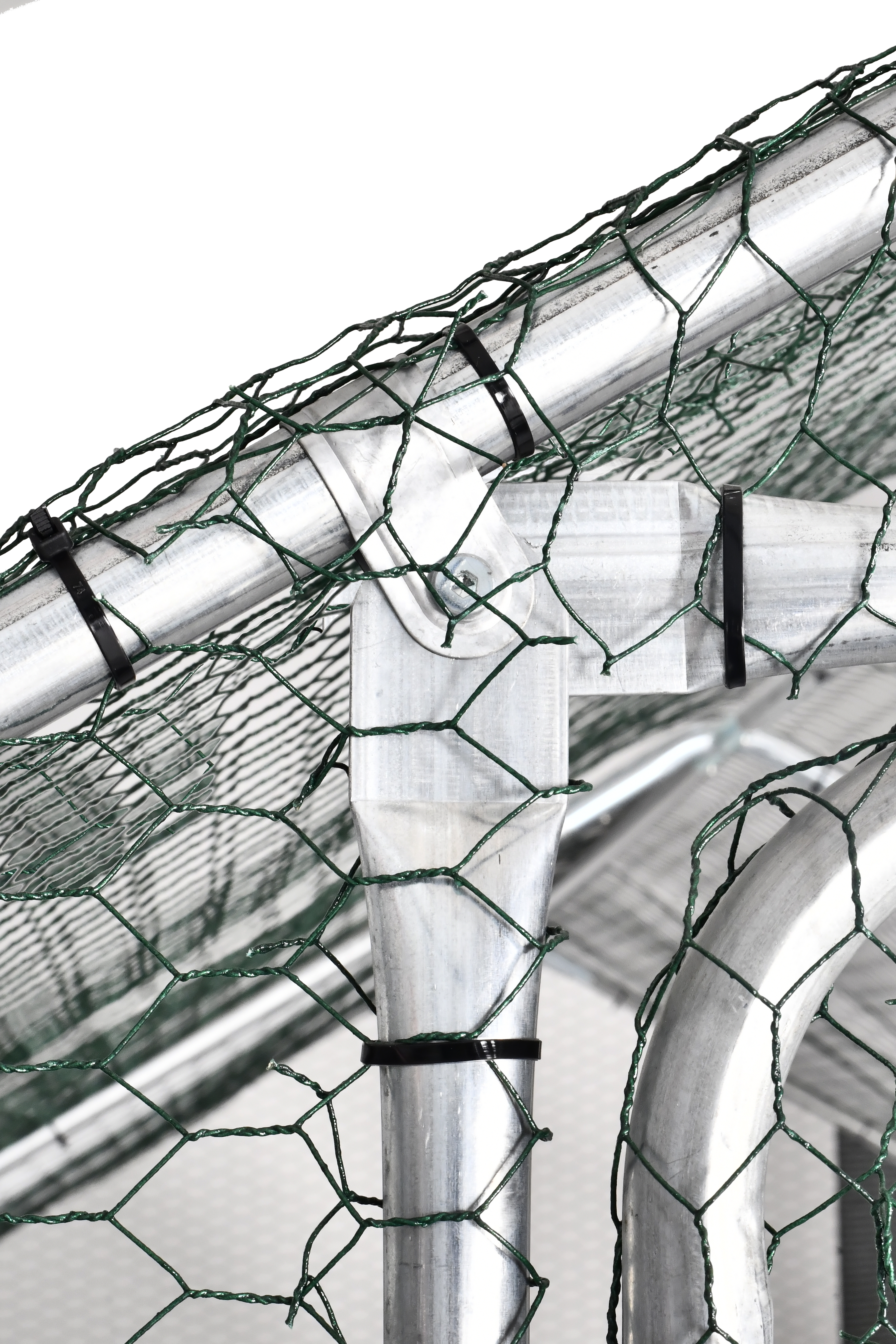 Cotet tip Tarc pentru Gaini sau Pasari 3x2x2m cu Acoperis PE, Cadrul Otel