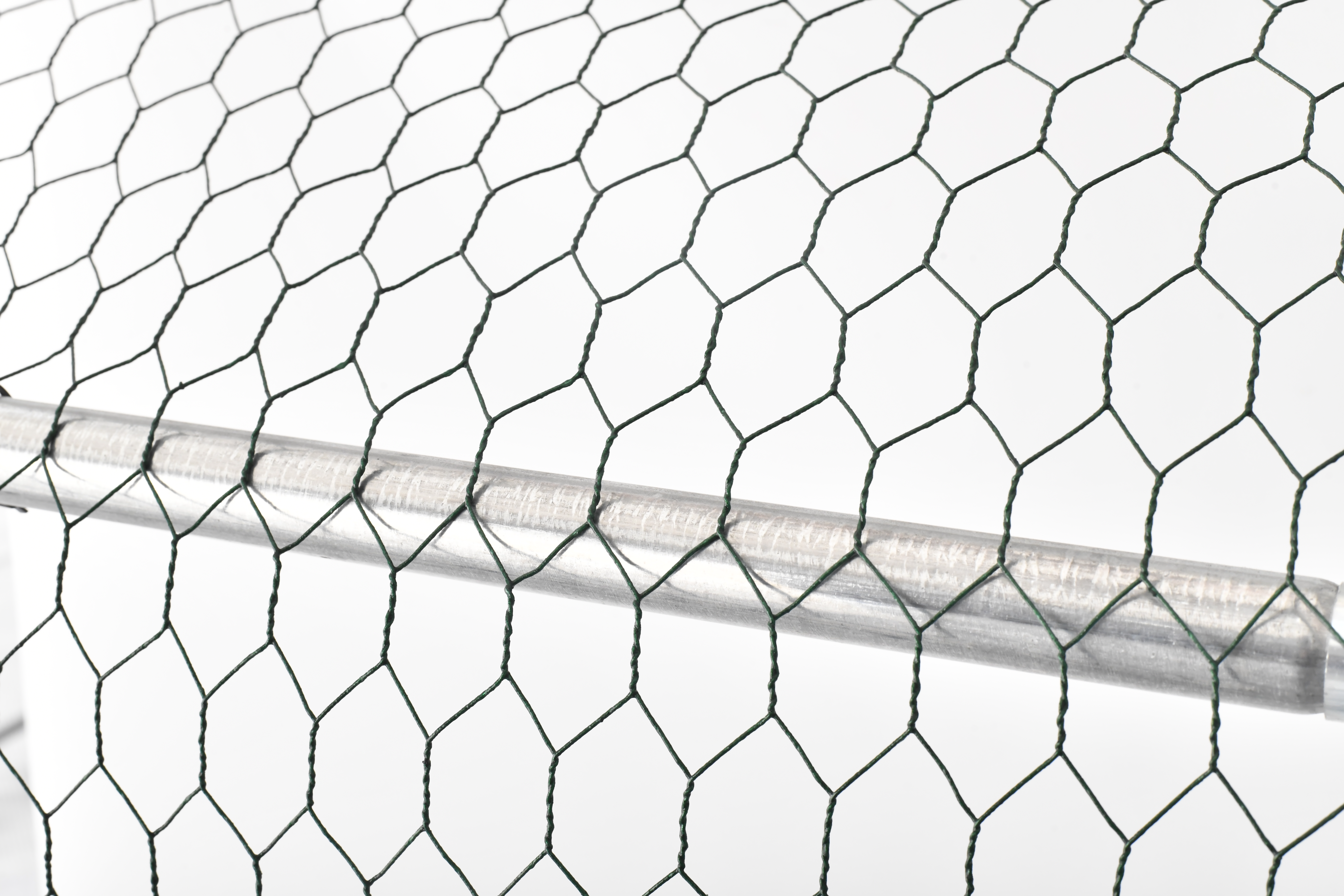 Cotet tip Tarc pentru Gaini sau Pasari 3x2x2m cu Acoperis PE, Cadrul Otel