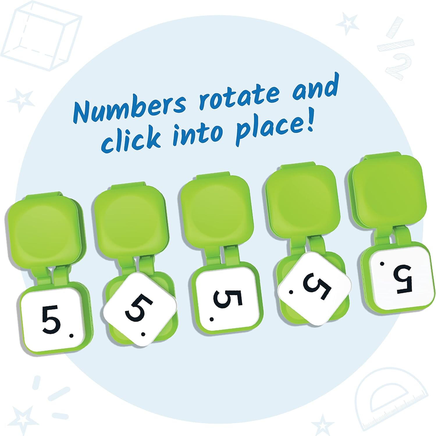 Clipsuri senzoriale - Invata numerele PlayLearn Toys