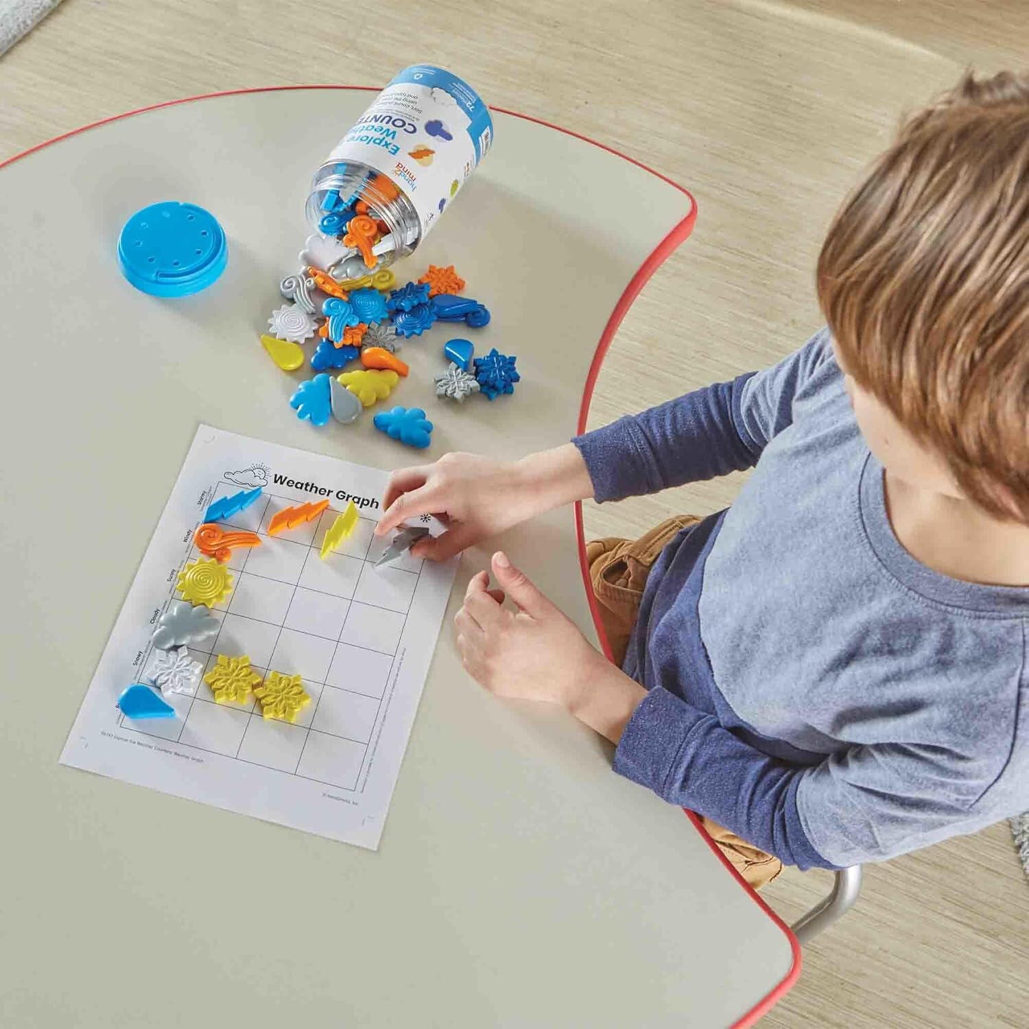 Joc de Sortat si Numarat – Descopera Vremea PlayLearn Toys