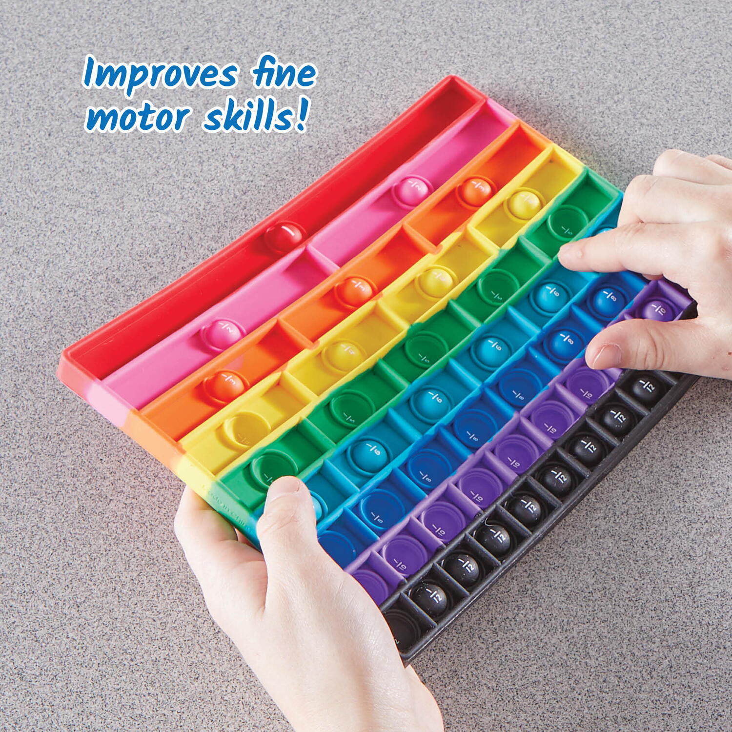 Tablita senzoriala cu fractii - Rainbow Fraction® PlayLearn Toys