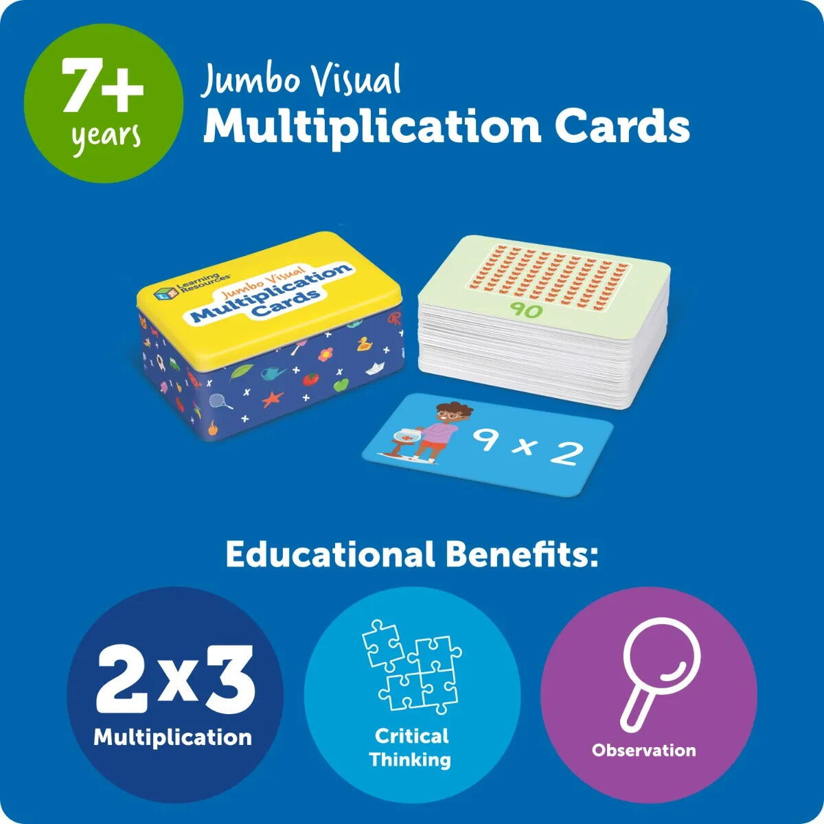 Carduri Jumbo - Tabla inmultirii PlayLearn Toys