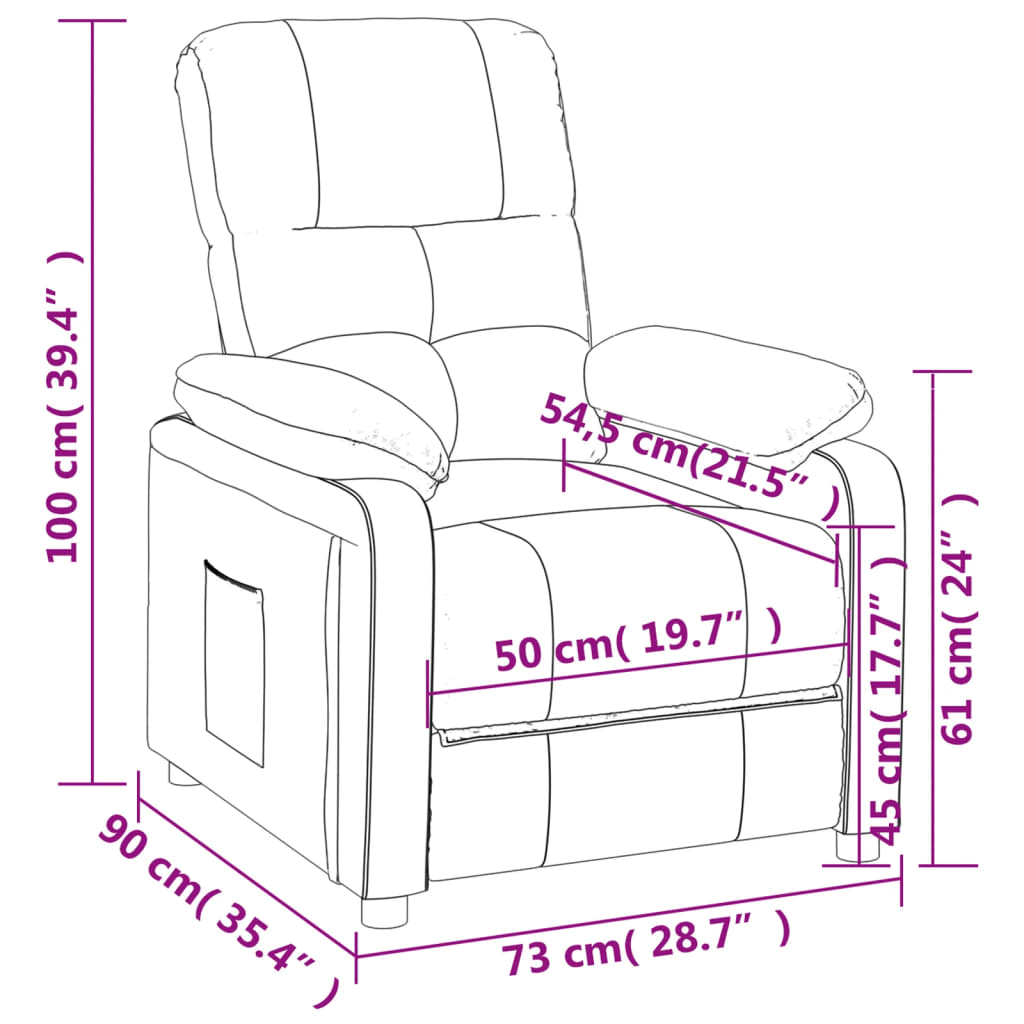 Fotoliu rabatabil, gri deschis, material textil GartenMobel Dekor