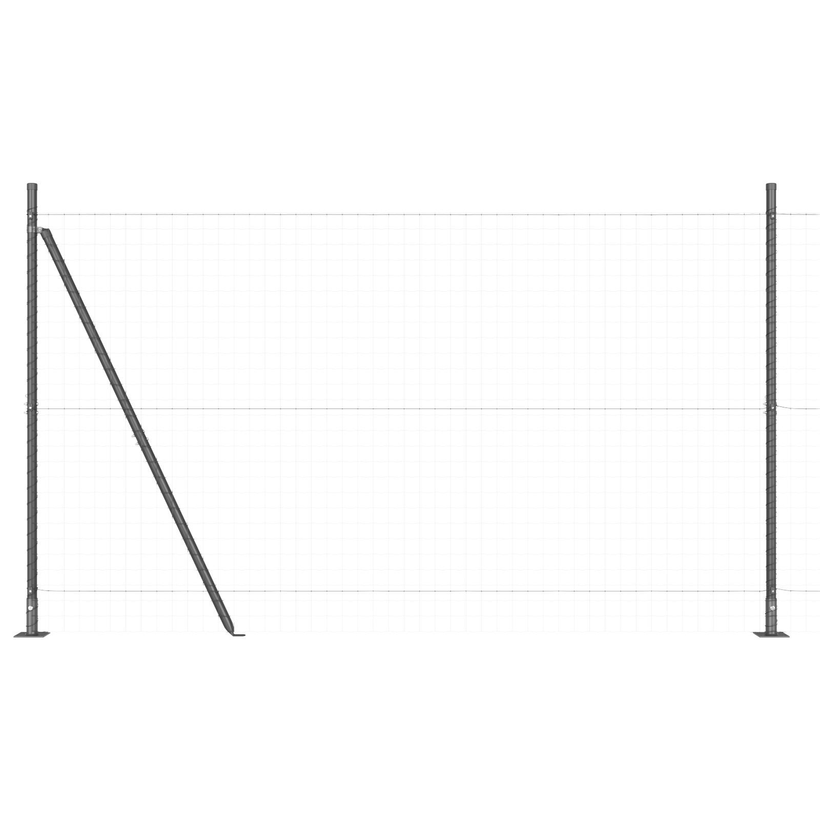 Pancarde cu plăci de bază 52 pcs Ø32mm 88,5cm Oțel galvanizat GartenMobel Dekor