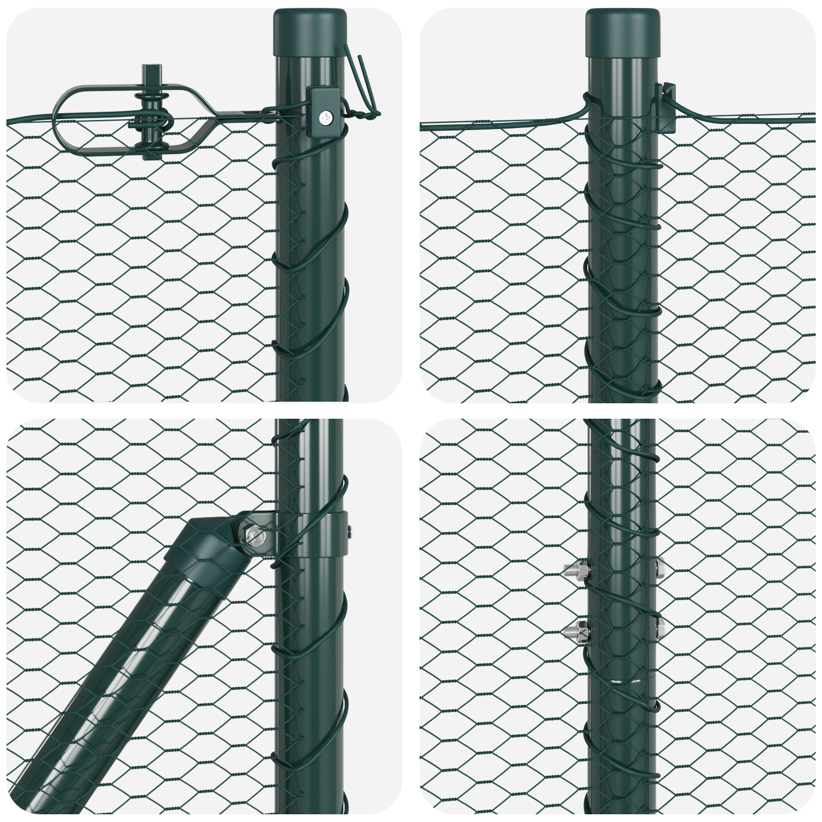Gard Hexagonal Verde 1.4x25 m Oțel GartenMobel Dekor