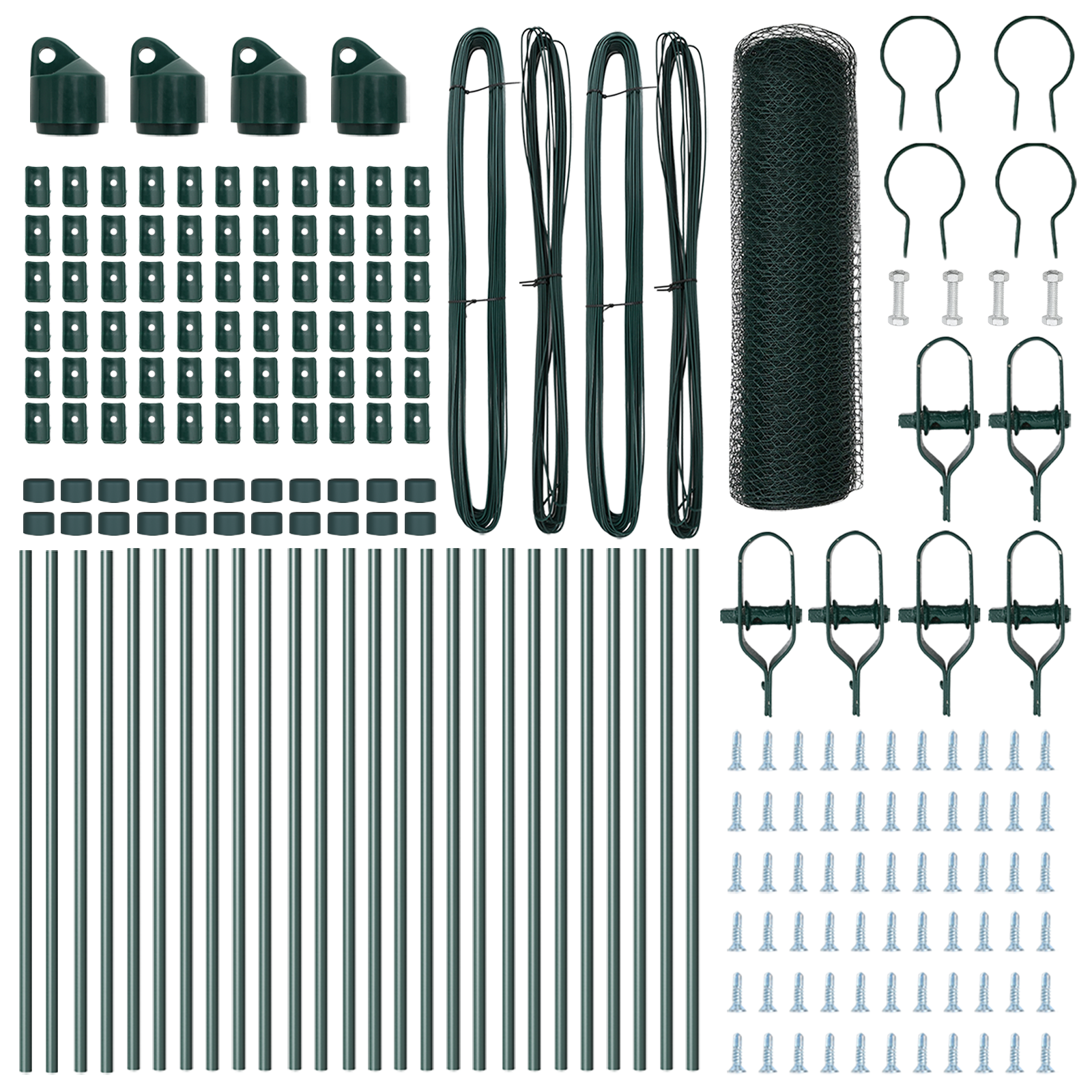 Gard Hexagonal Verde 0.5x50 m Oțel GartenMobel Dekor