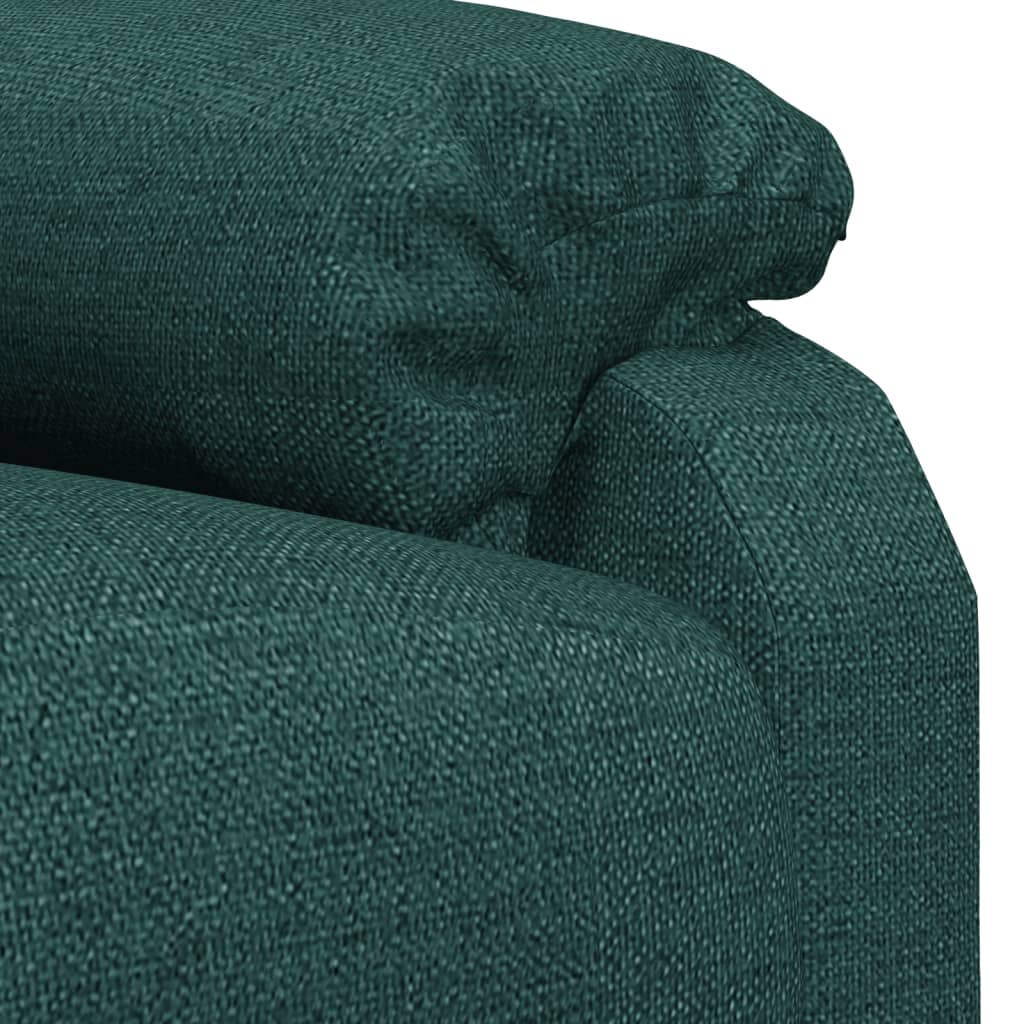 Fotoliu rabatabil electric, verde închis, material textil GartenMobel Dekor