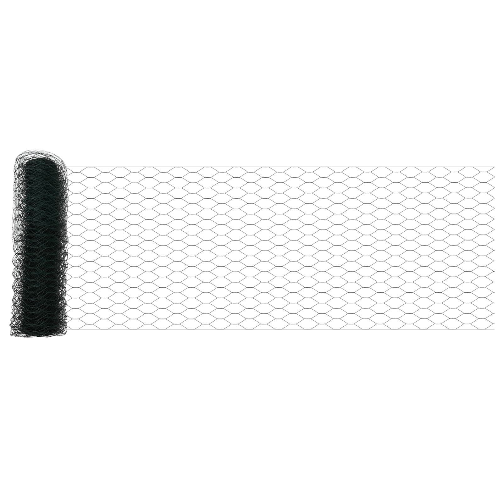 Gard Hexagonal  Verde 0.5x50 m Oțel, Stâlpi pentru Gard  cu Spike 13 buc Ø32 mm 80 cm Oțel Galvanizat GartenMobel Dekor
