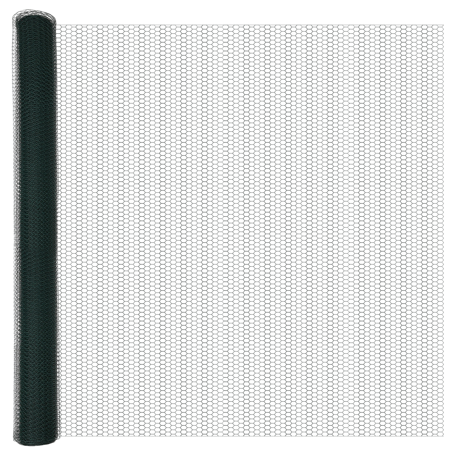 Gard Hexagonal  Verde 1,6x50 m Oțel, Stâlpi Gard  cu Ușă 13 buc Ø32 mm 180 cm Oțel Galvanizat GartenMobel Dekor