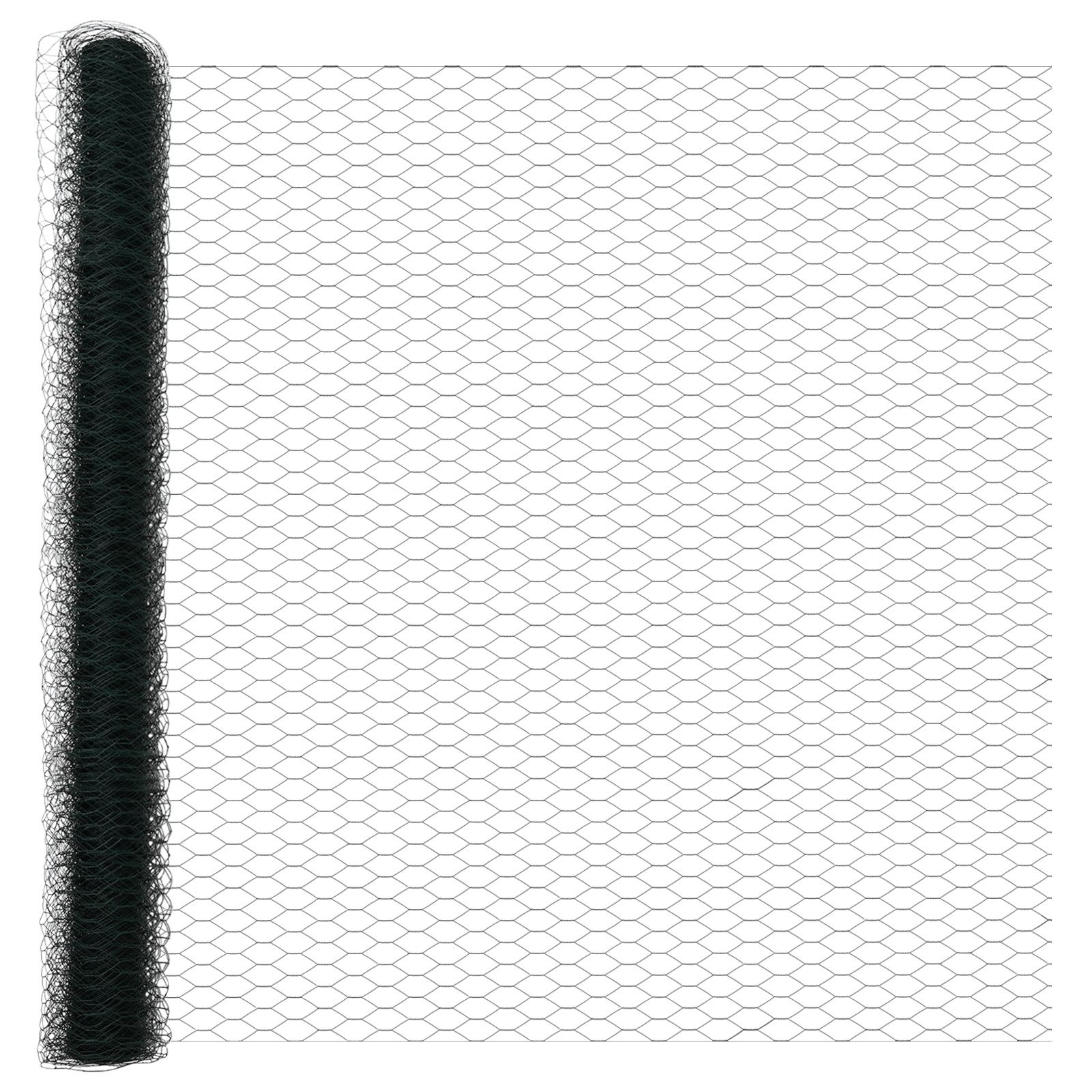 Gard Hexagonal  Verde 1.5x100 m Oțel, Stâlpi de Gard  cu Spike 13 buc Ø32 mm 170 cm Oțel Galvanizat GartenMobel Dekor