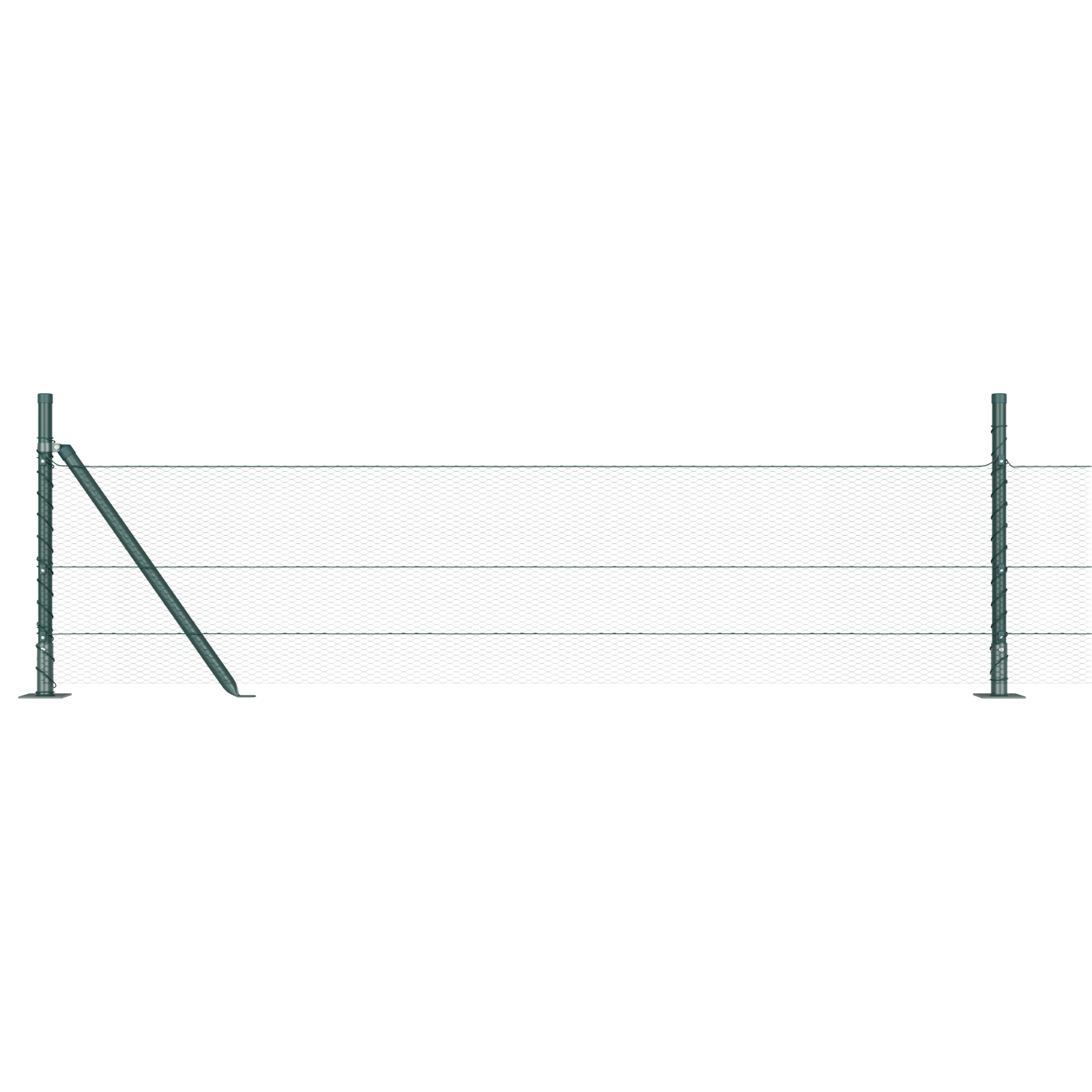 Gard Hexagonal Verde 0.4x25 m Oțel GartenMobel Dekor