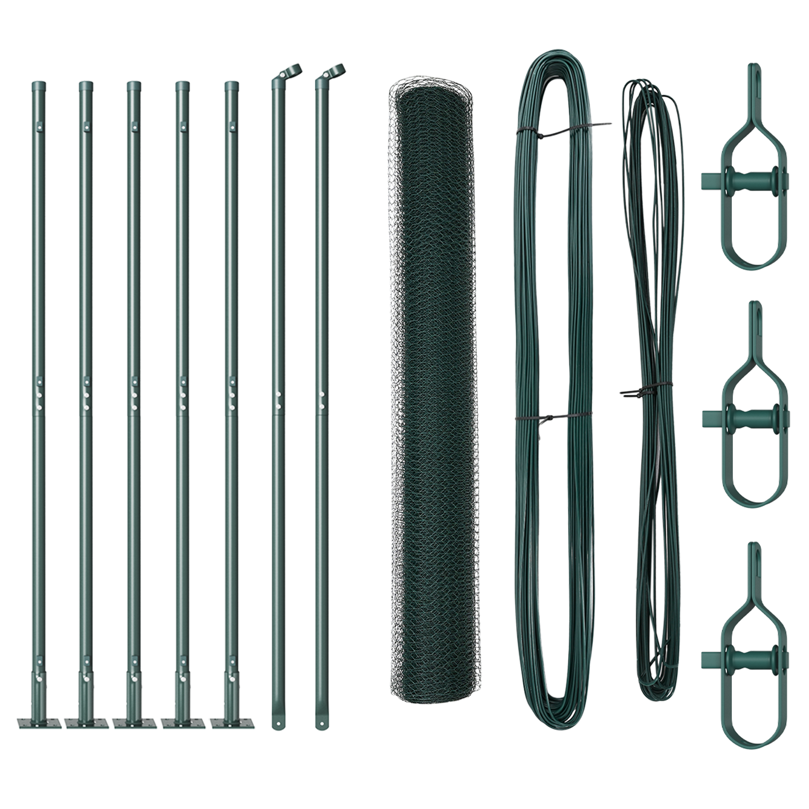 Gard Hexagonal Verde 0.8x10 m Oțel GartenMobel Dekor