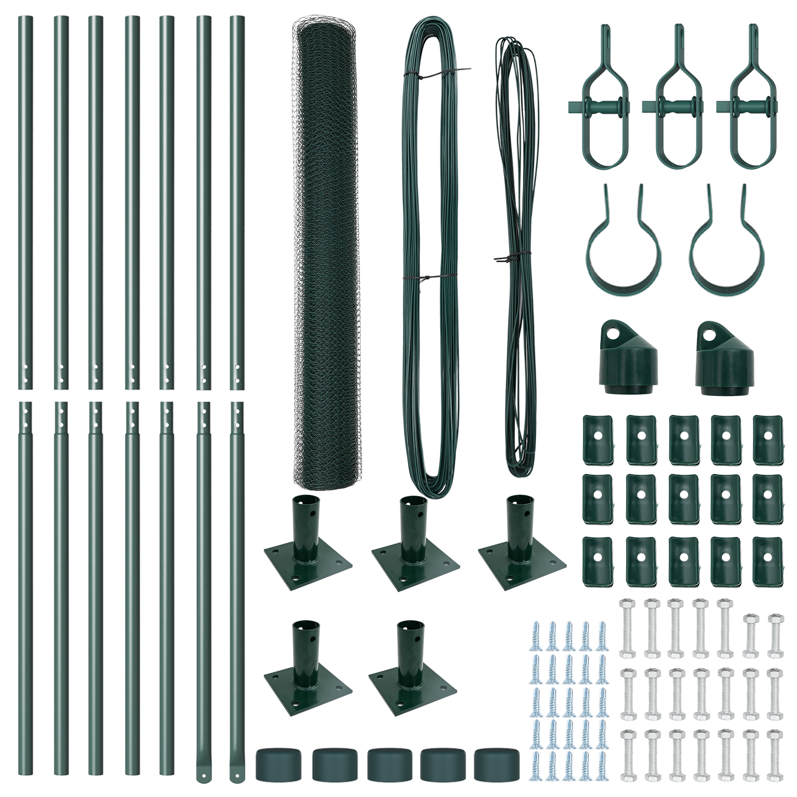 Gard Hexagonal Verde 0.8x10 m Oțel GartenMobel Dekor
